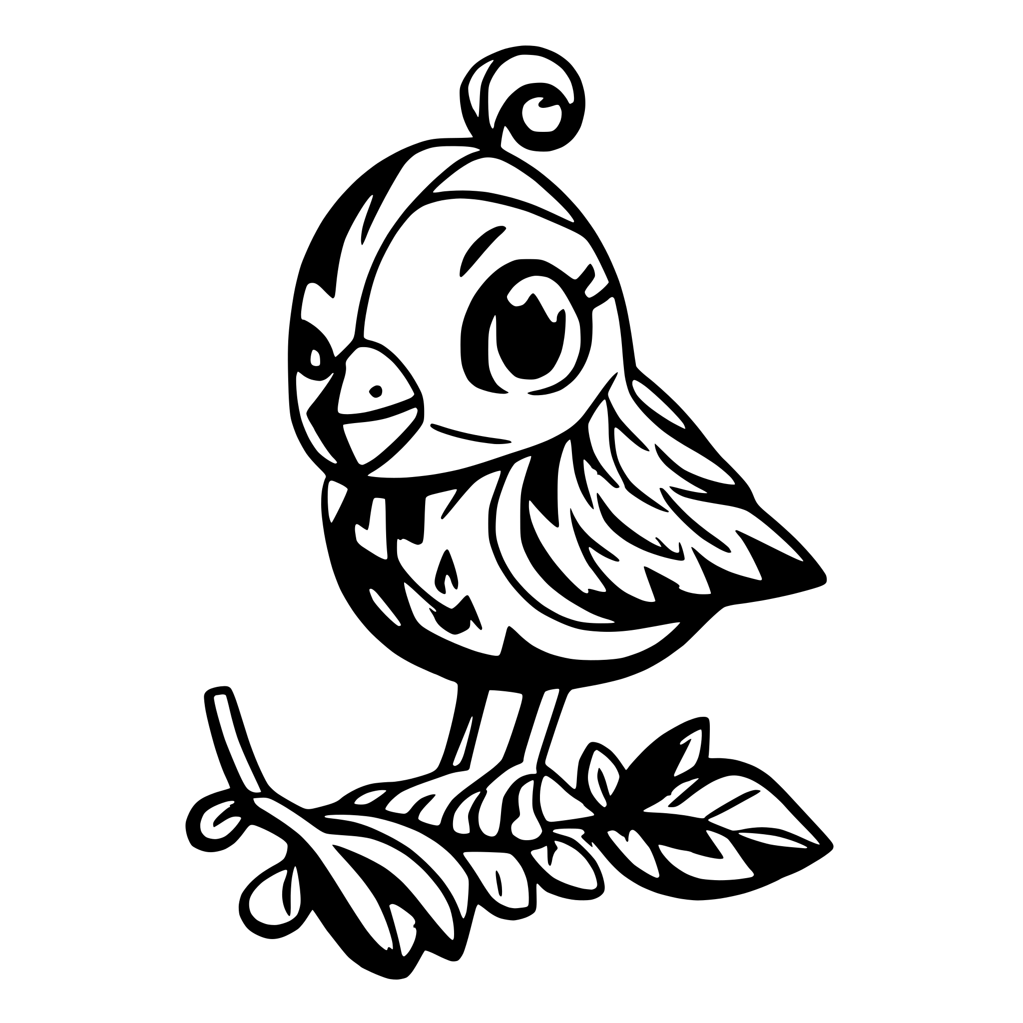 AI-generated SVG of a Pippi is the Christmas Bird
