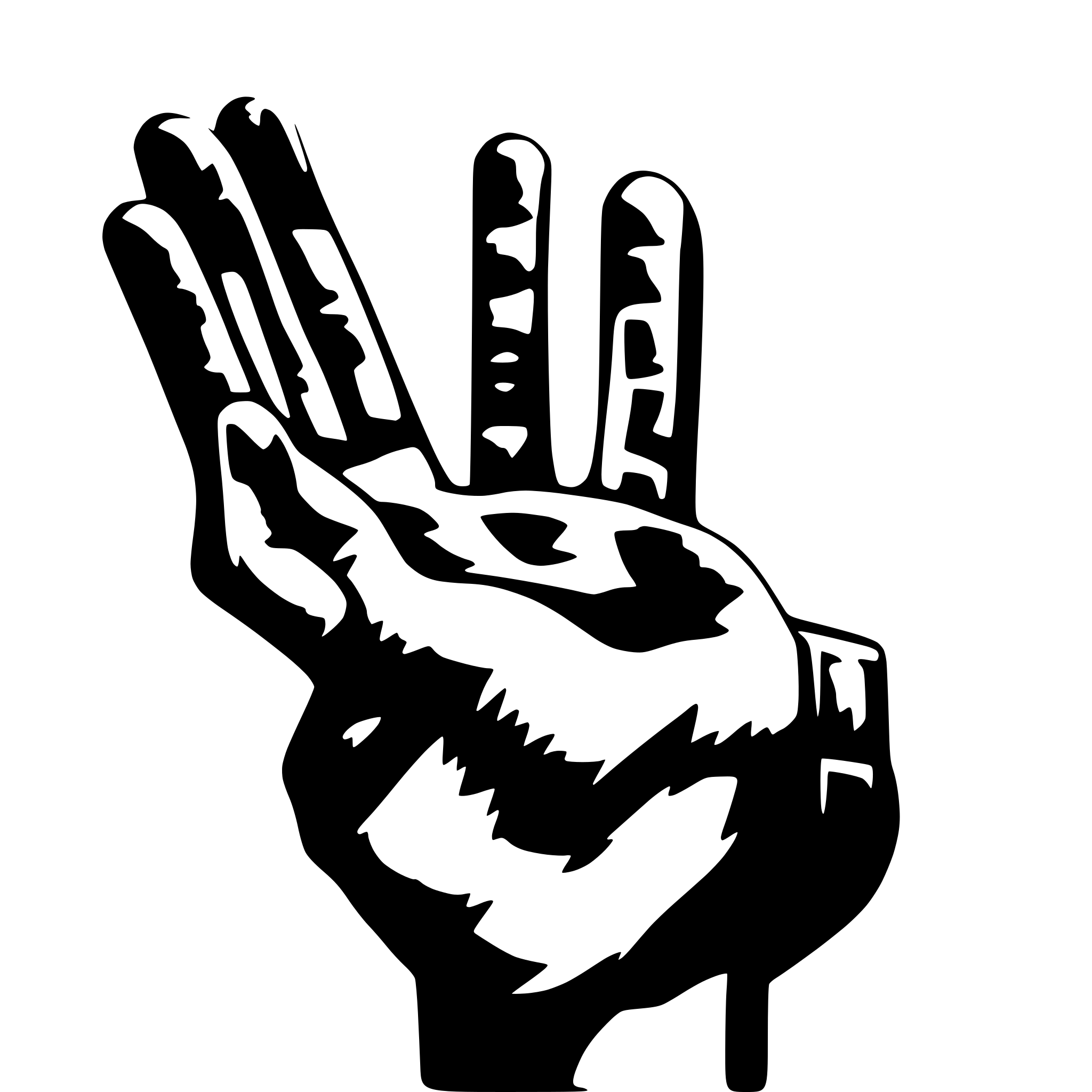 AI-generated SVG of a giving salute