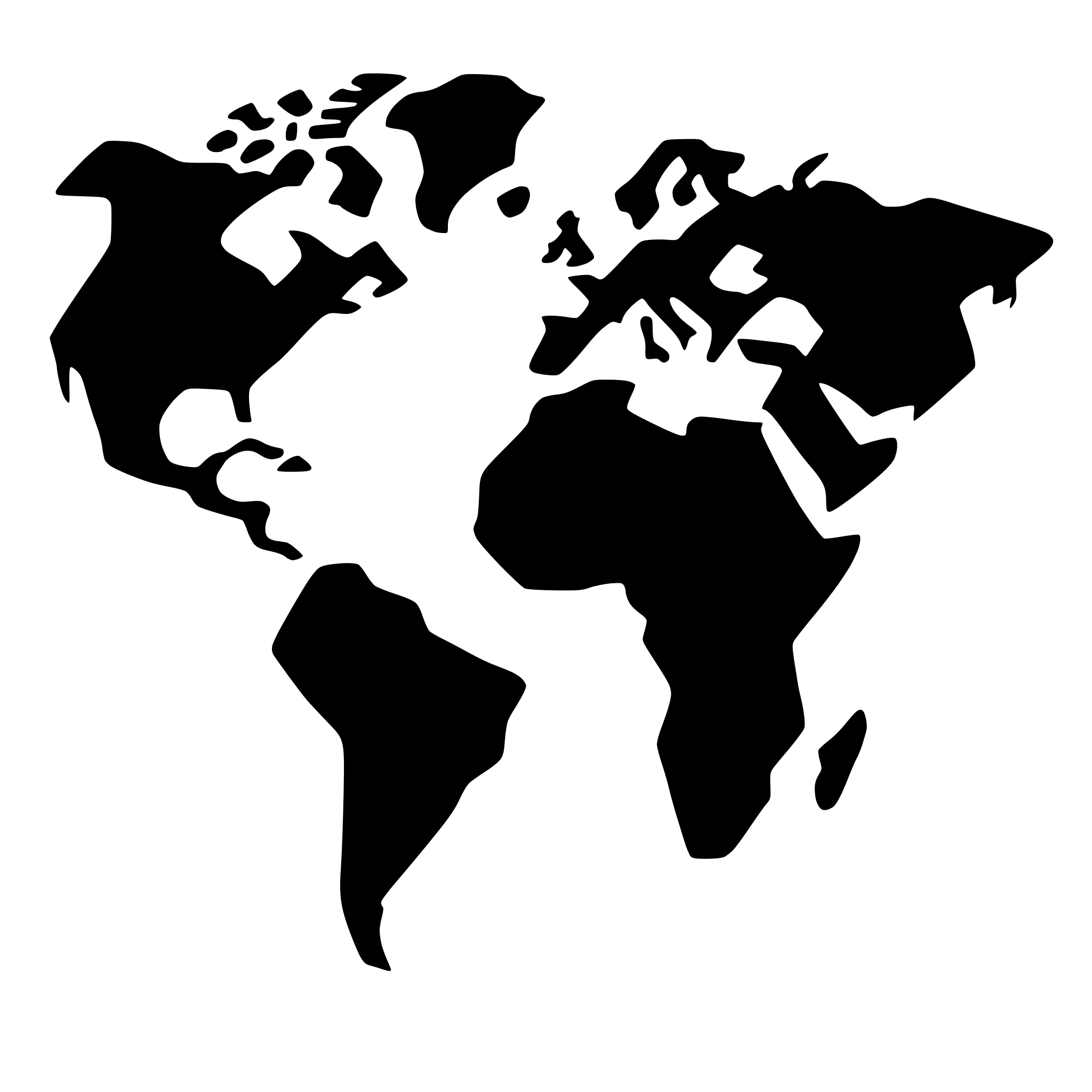 AI-generated SVG of a world map