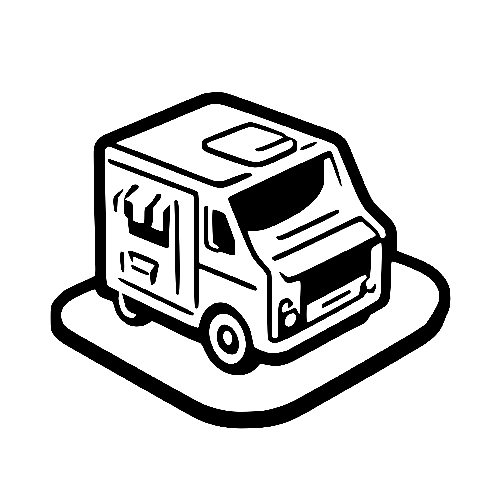AI-generated SVG of a food truck map icon