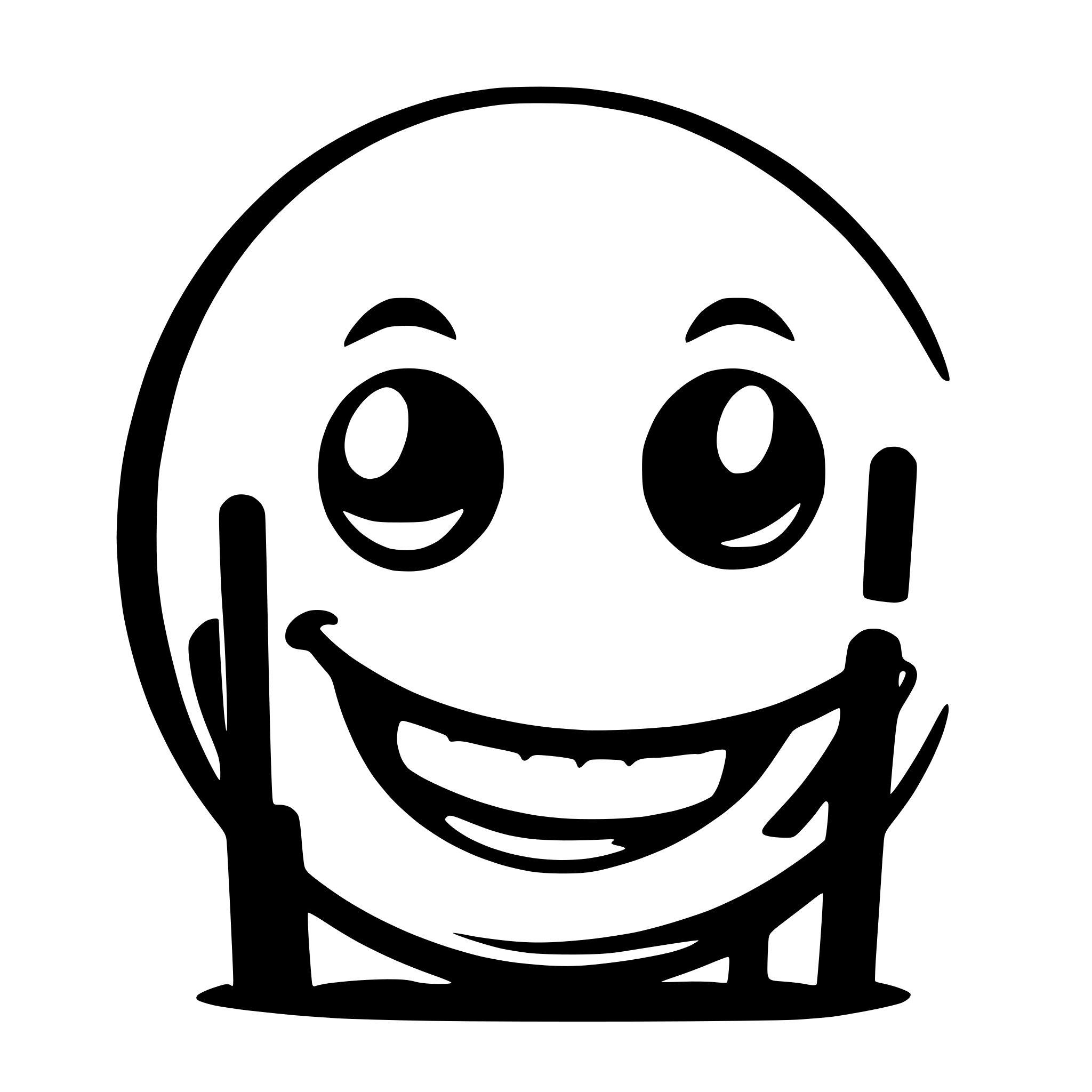 AI-generated SVG of 'smiley stick winking'
