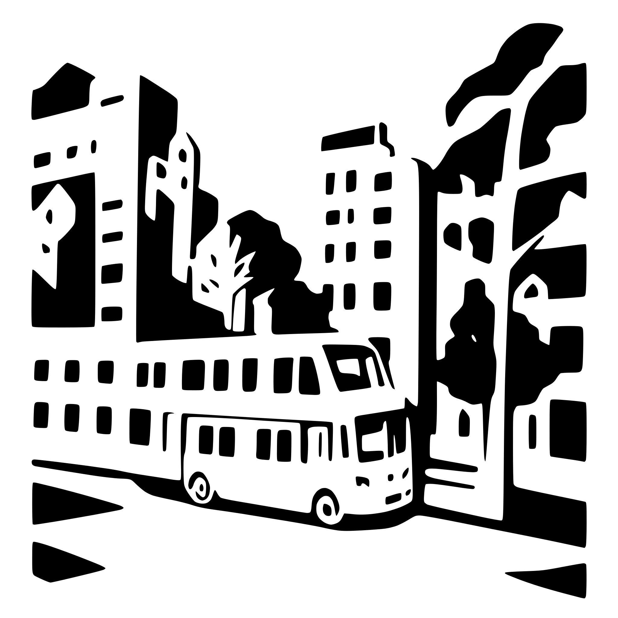 AI-generated SVG of a big city lots of trees and public transport AI-generated SVG of a big city lots of trees and public transport
