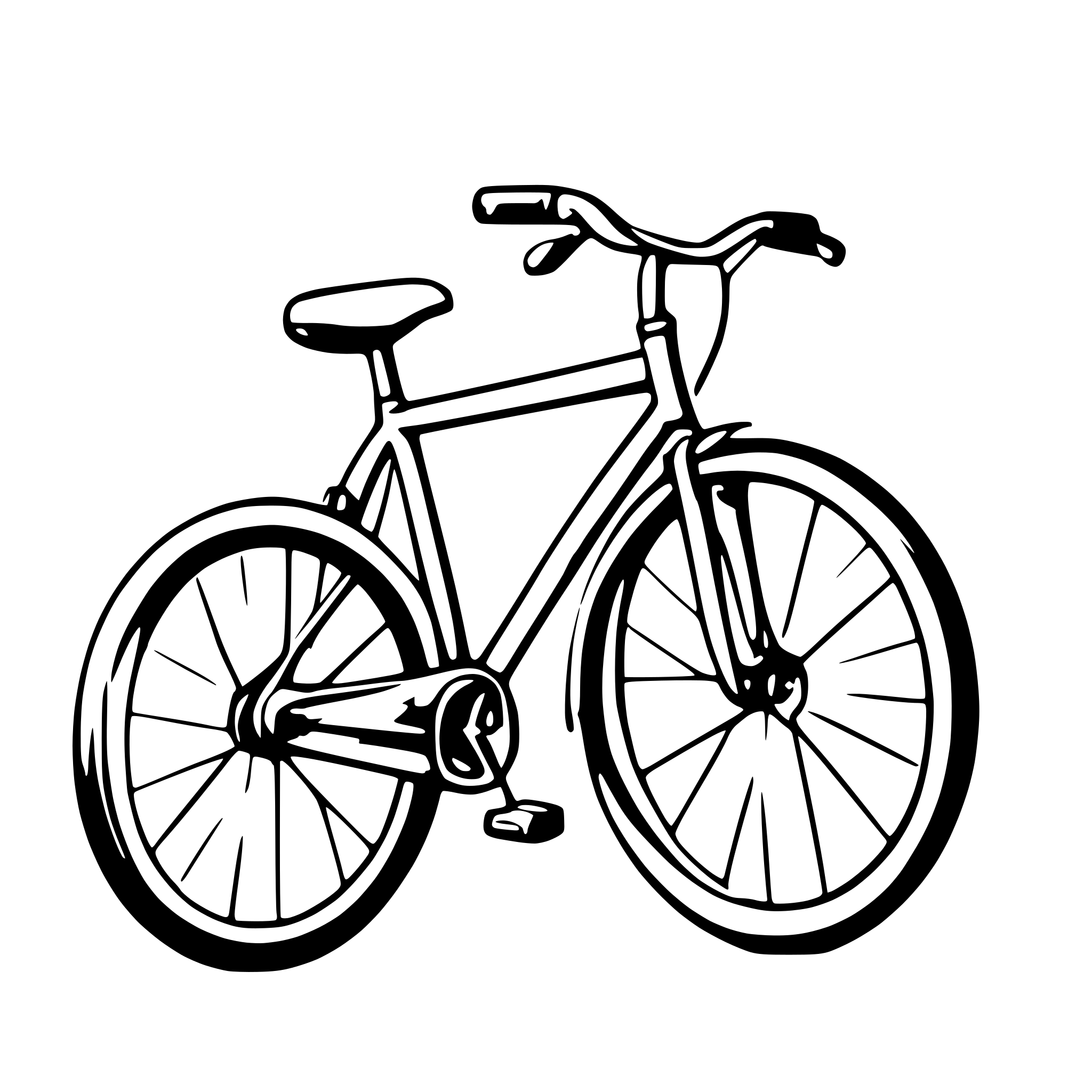 AI-generated SVG of 'small bicycle'