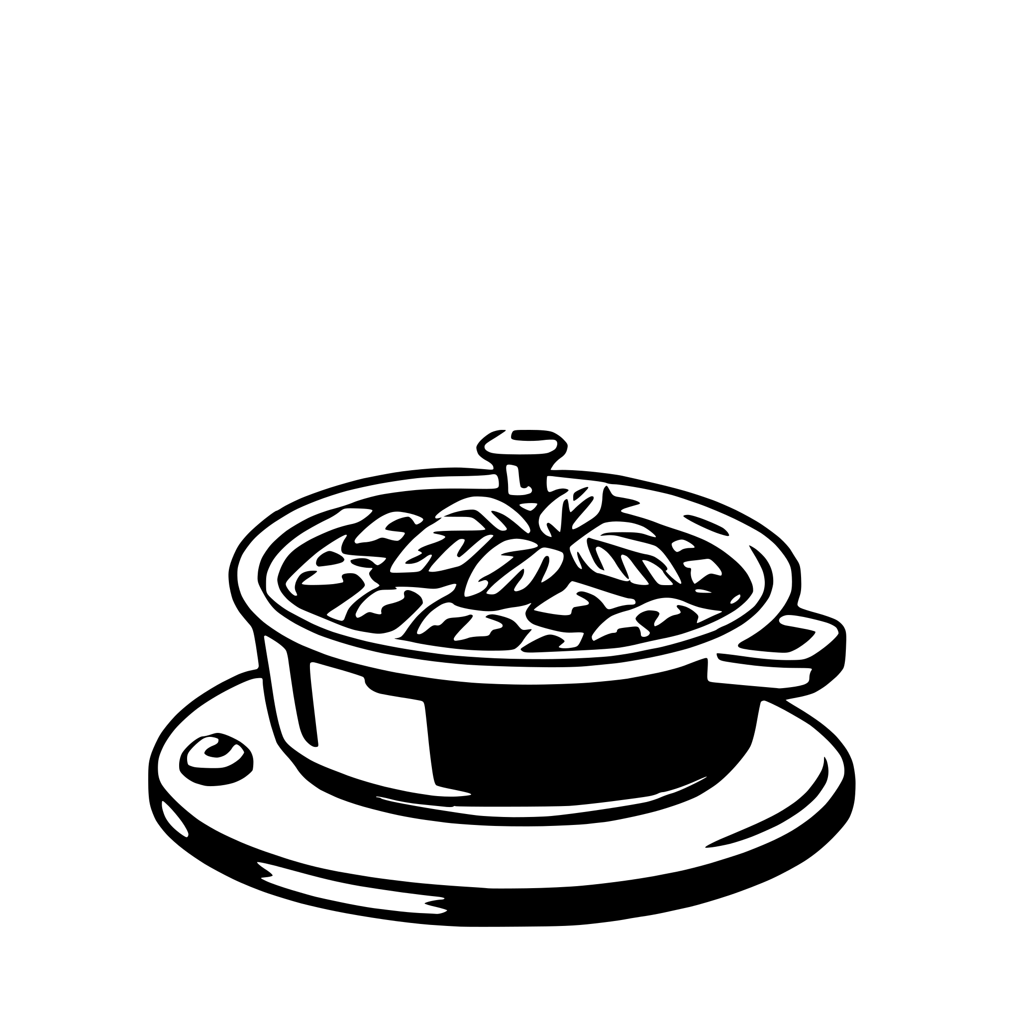 AI-generated SVG of 'casserole'