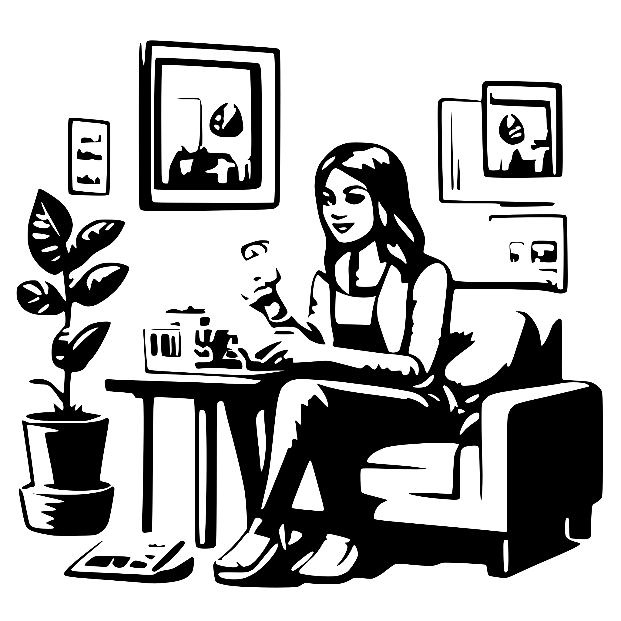 AI-generated SVG of a Make money online from home