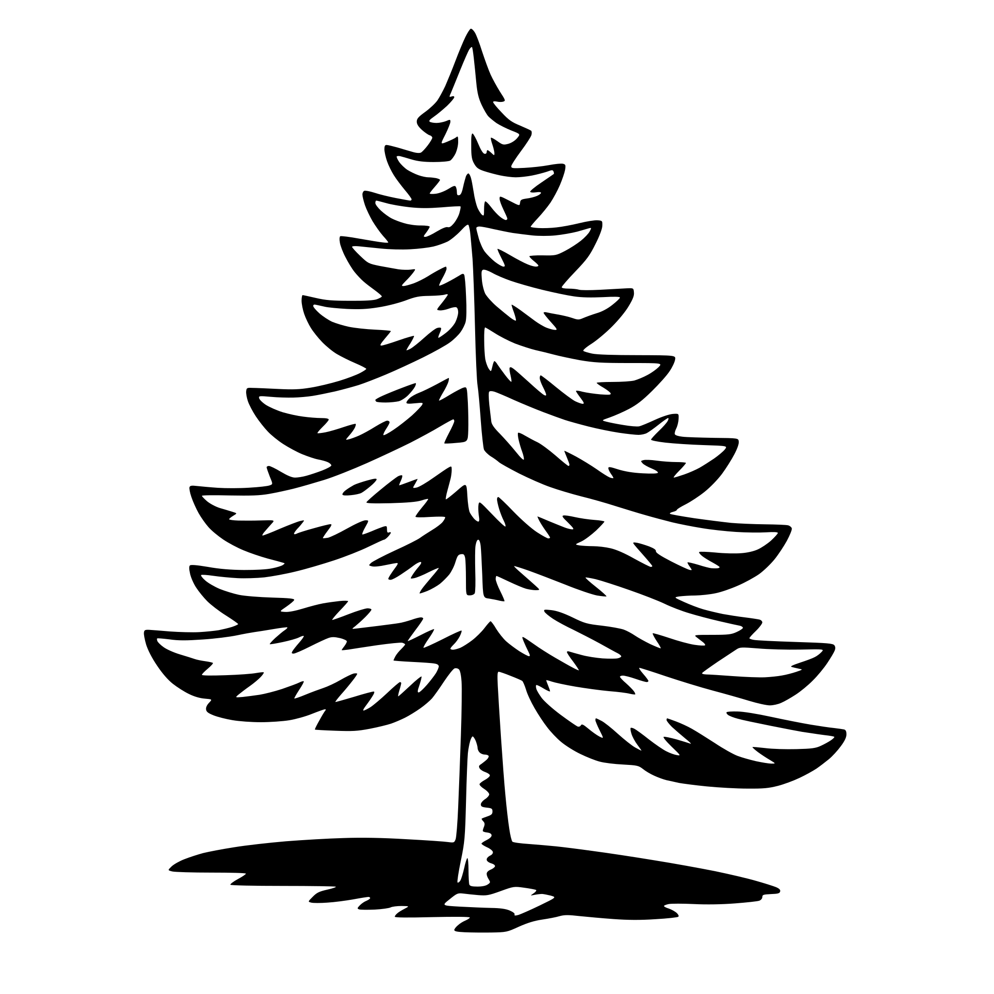 AI-generated SVG of 'pine tree'