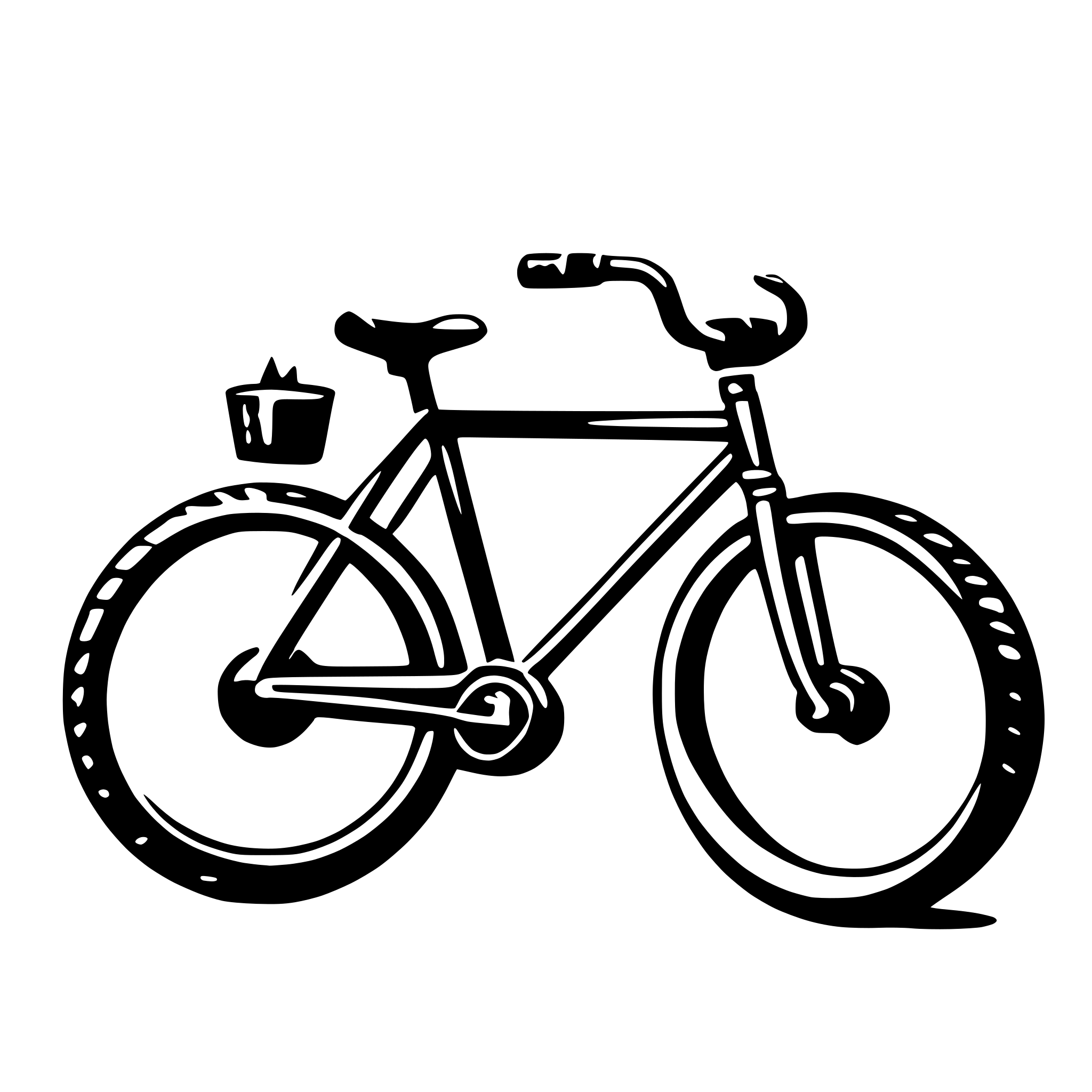 AI-generated SVG of a bicycle