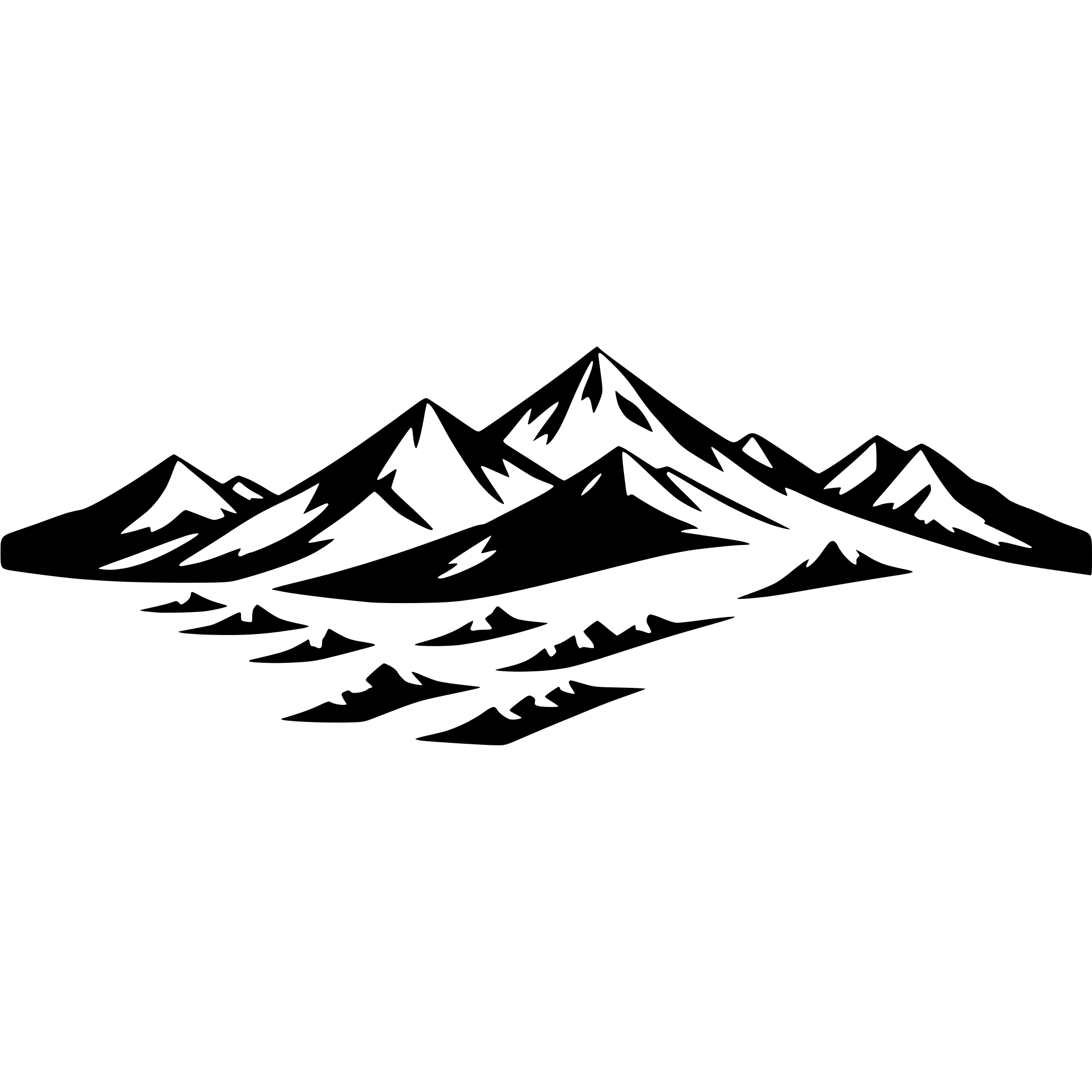 AI-generated SVG of a i need a minimalistic siluette of a mountain range that can be seen on the horizont. The range should contain at least 5 mountains next to each other in a horizontal arrangement AI-generated SVG of a i need a minimalistic siluette of a mountain range that can be seen on the horizont. The range should contain at least 5 mountains next to each other in a horizontal arrangement