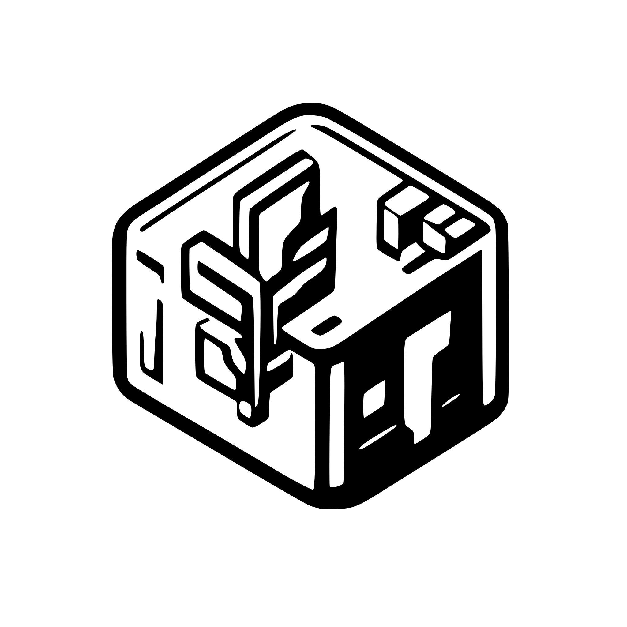 AI-generated SVG of a A clean logo, isometric block, pixel art, new
