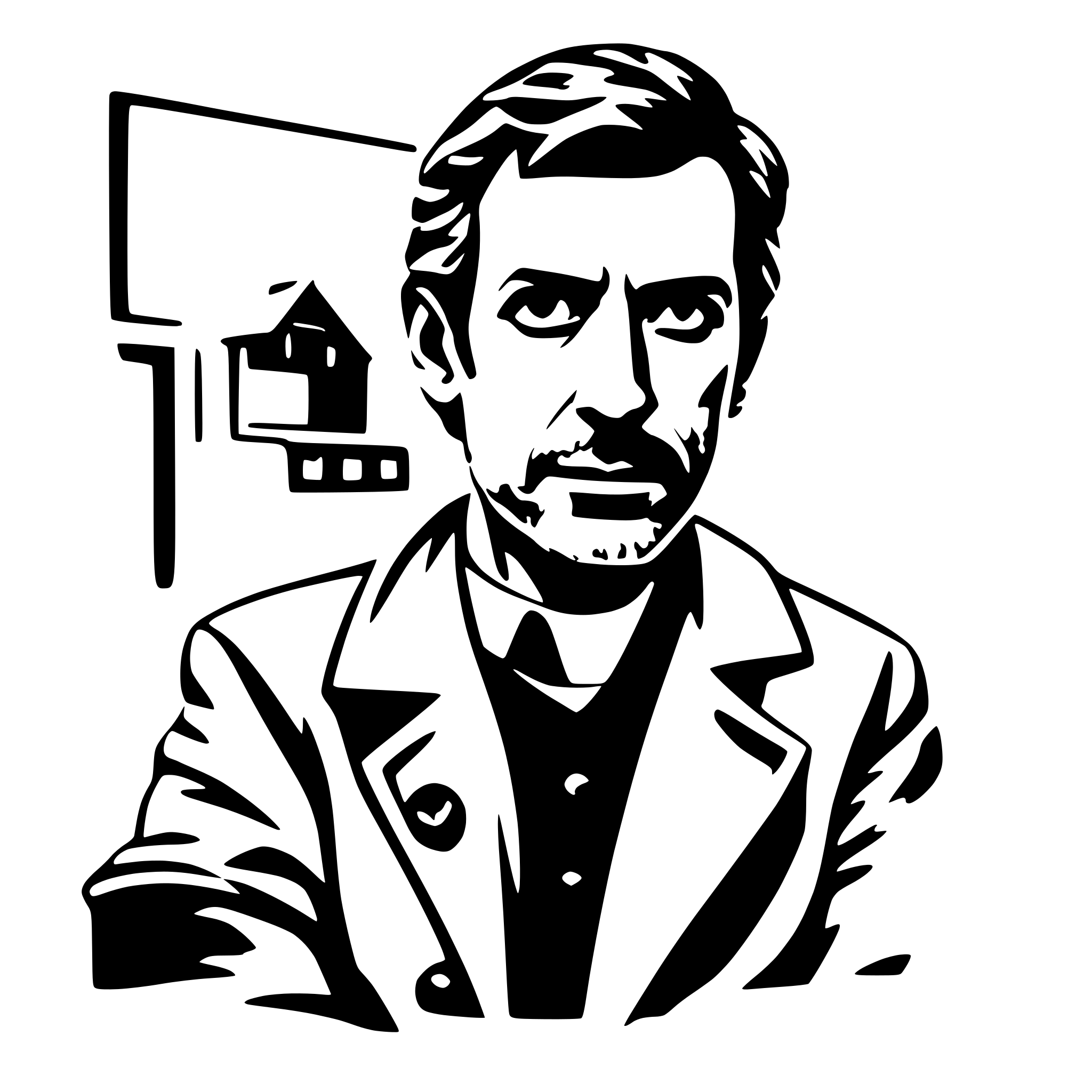 AI-generated SVG of 'dr house'
