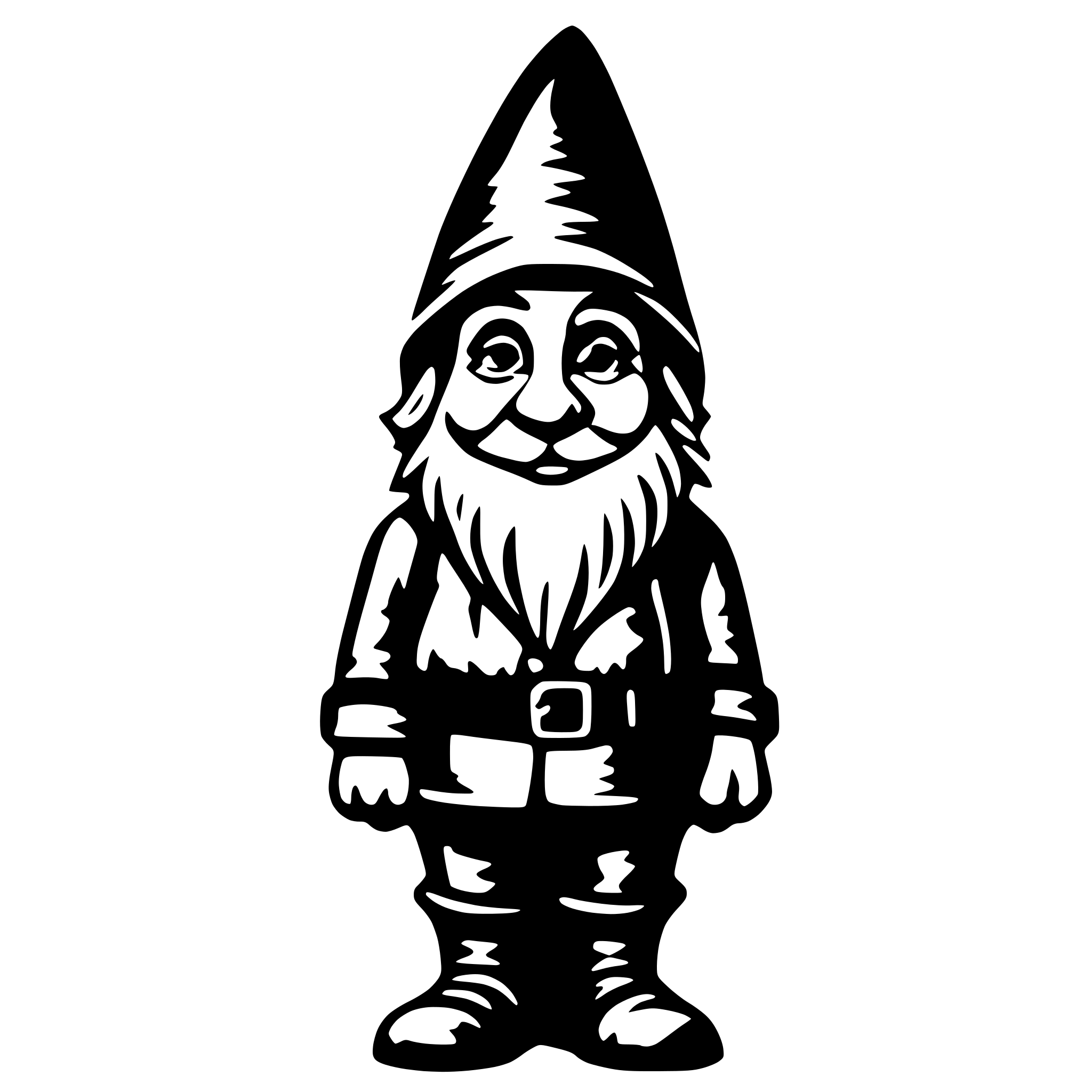 AI-generated SVG of a gnome