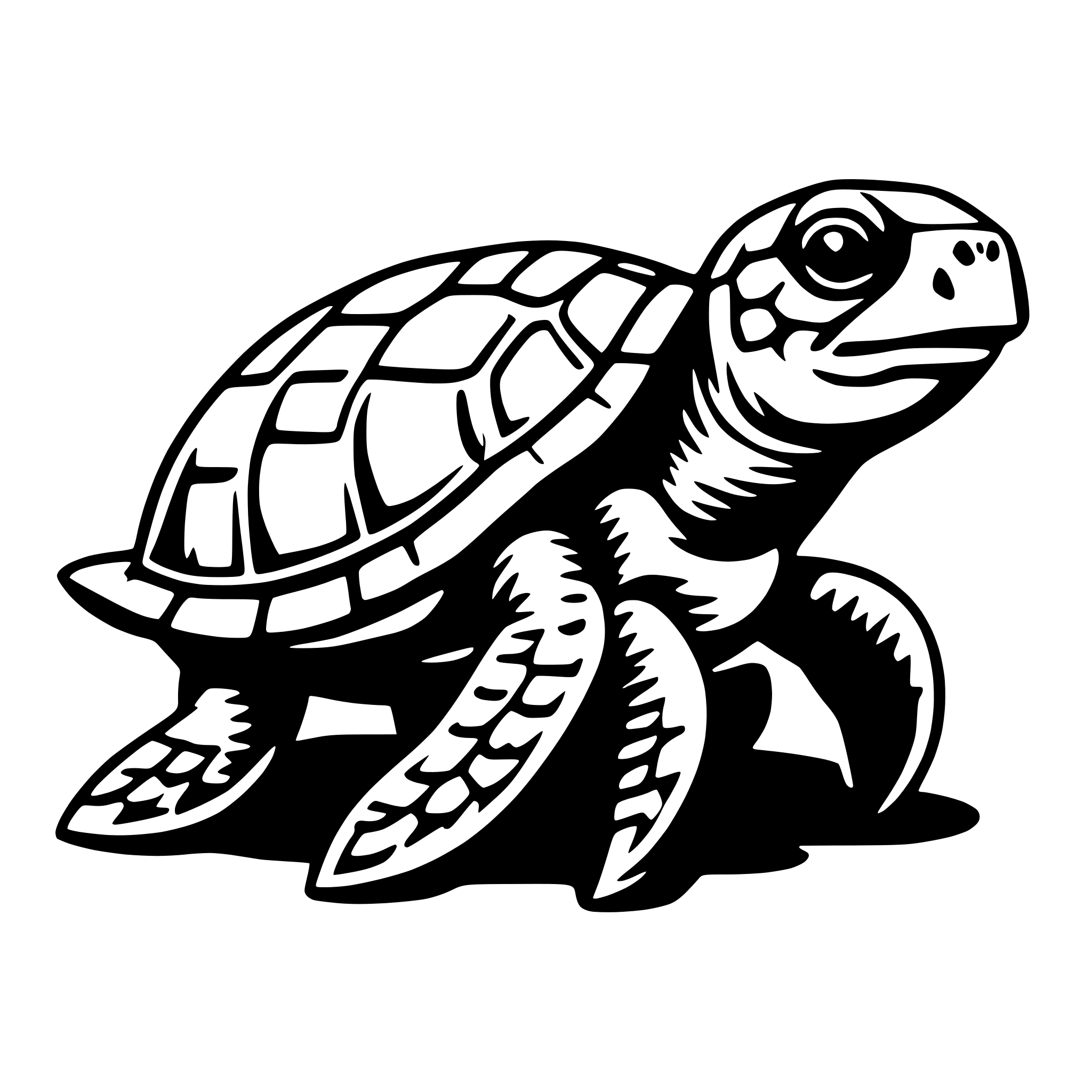 AI-generated SVG of a sea turtle