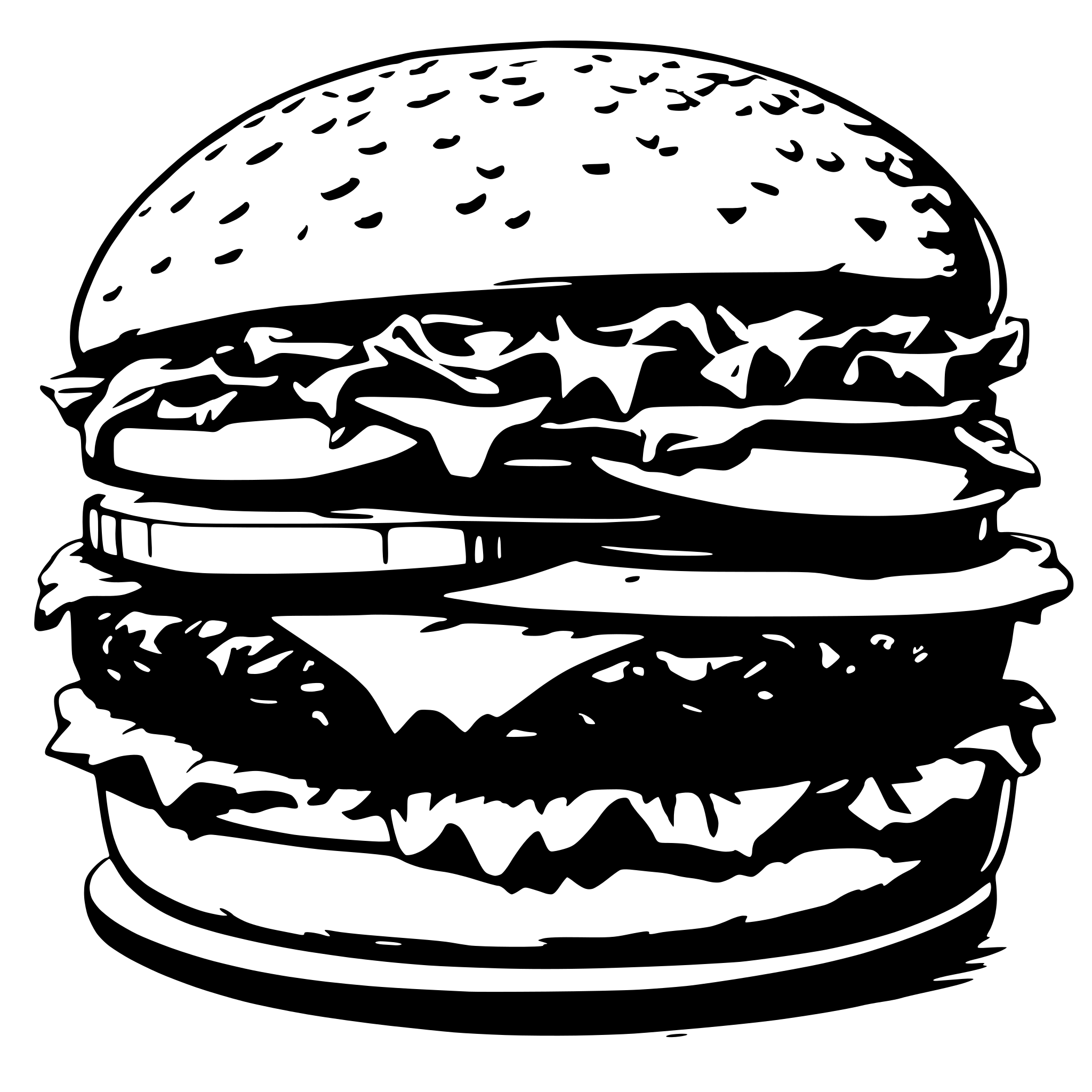 AI-generated SVG of a burger