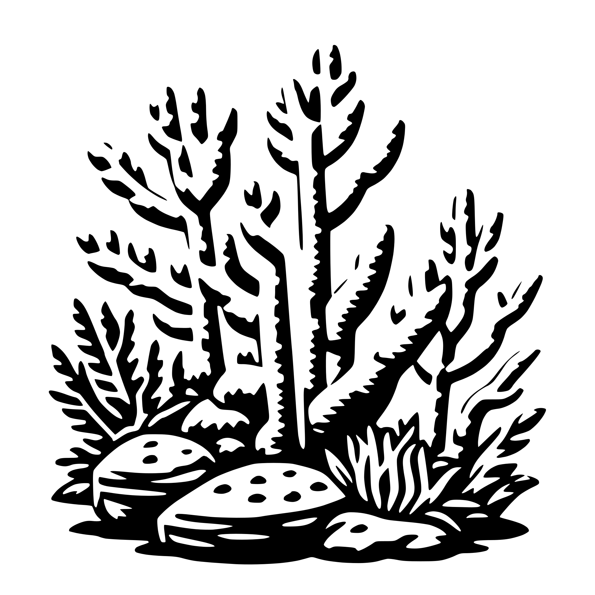 AI-generated SVG of 'coral reef'