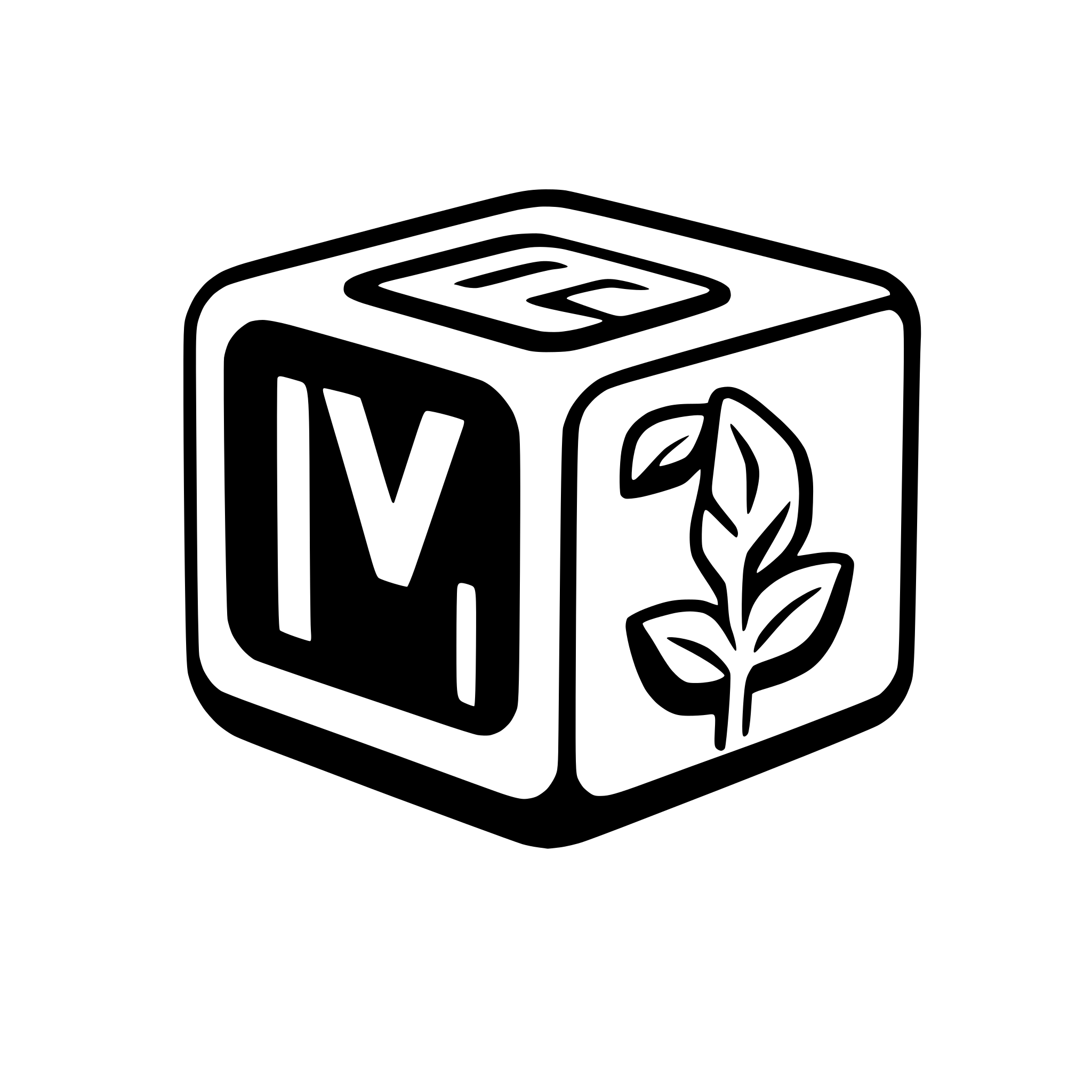 AI-generated SVG of a Der würfel sollte auf der linken seite eine 3 Ausgeschnitten haben, und rechts ein D