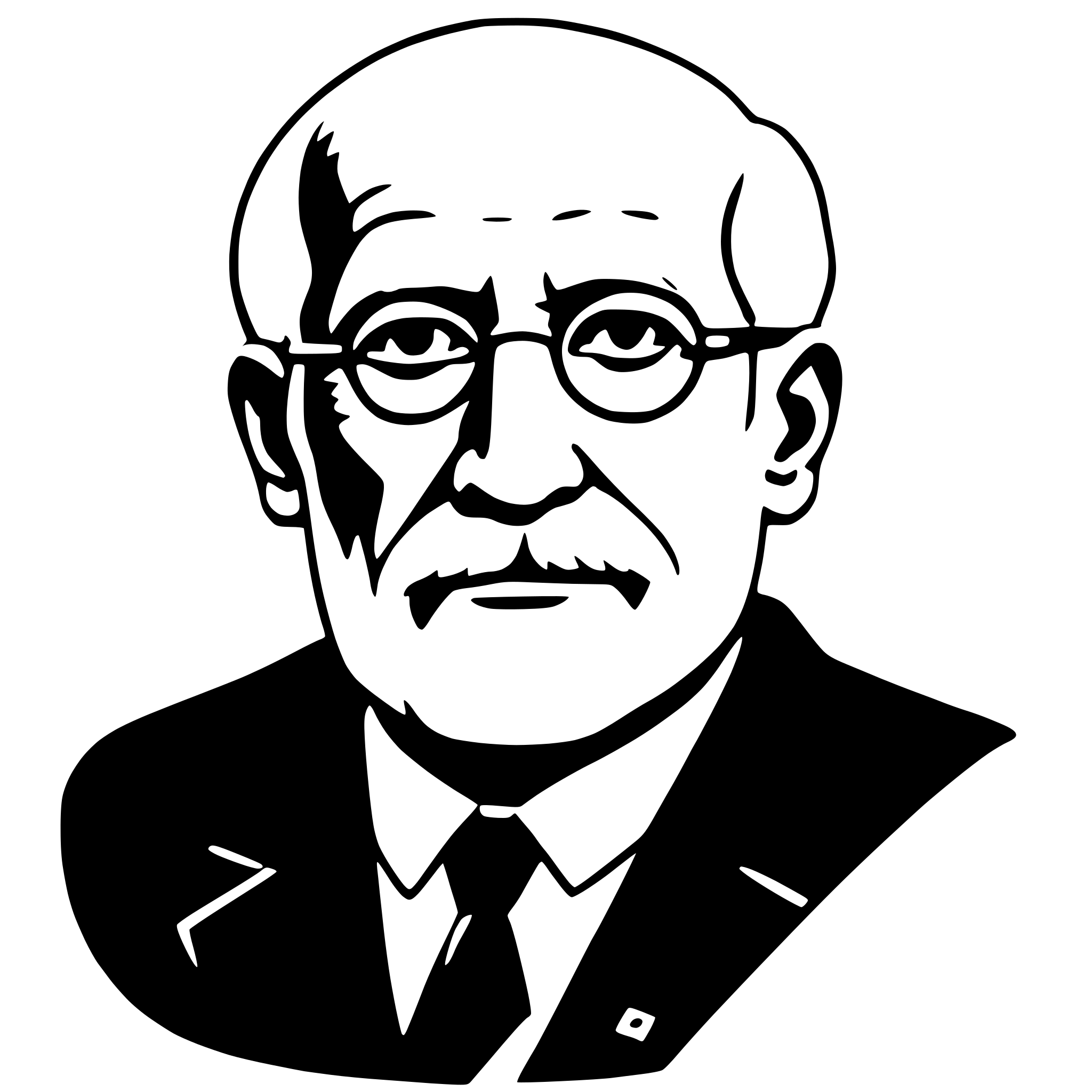 AI-generated SVG of a sigmund freud