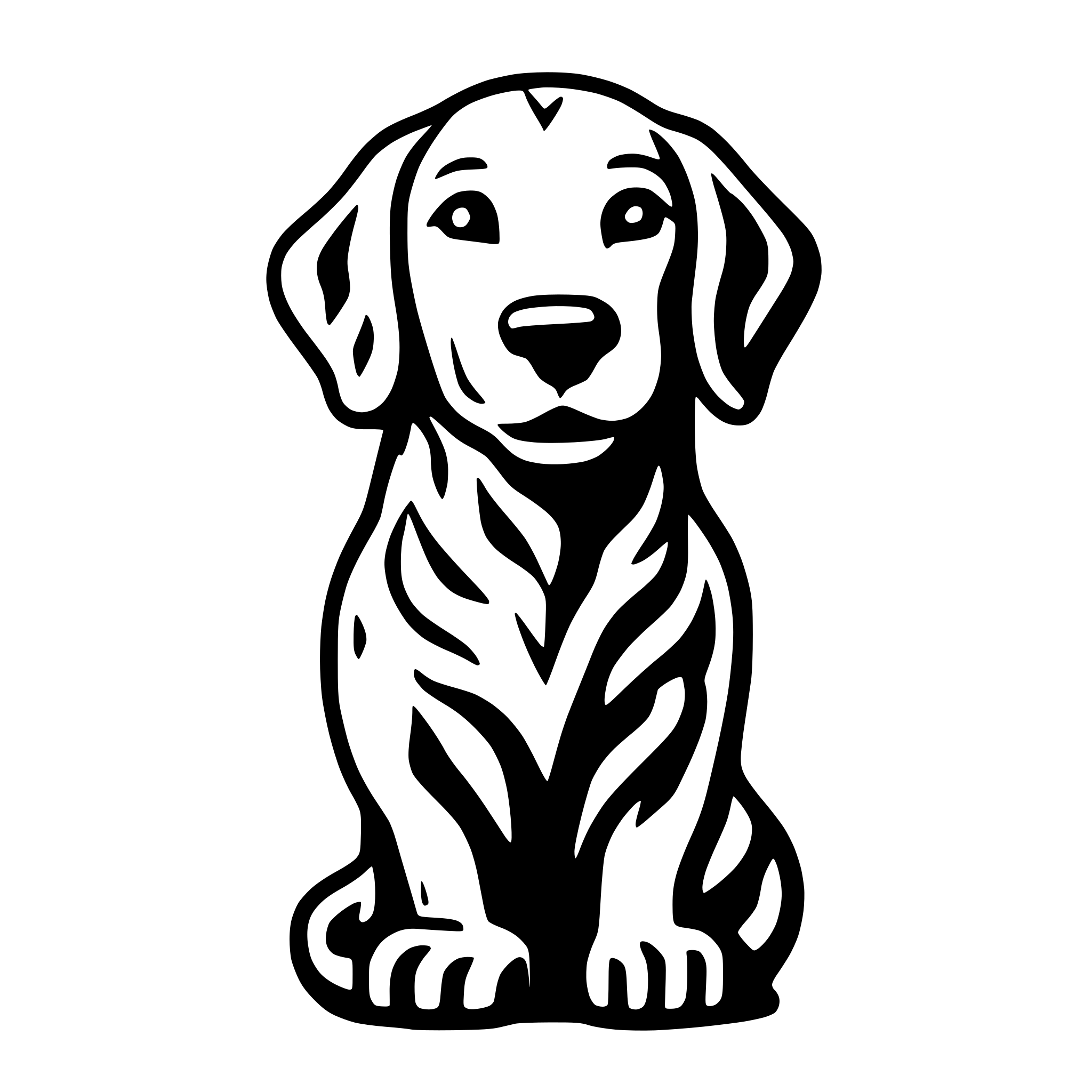 AI-generated SVG of a golden retriever