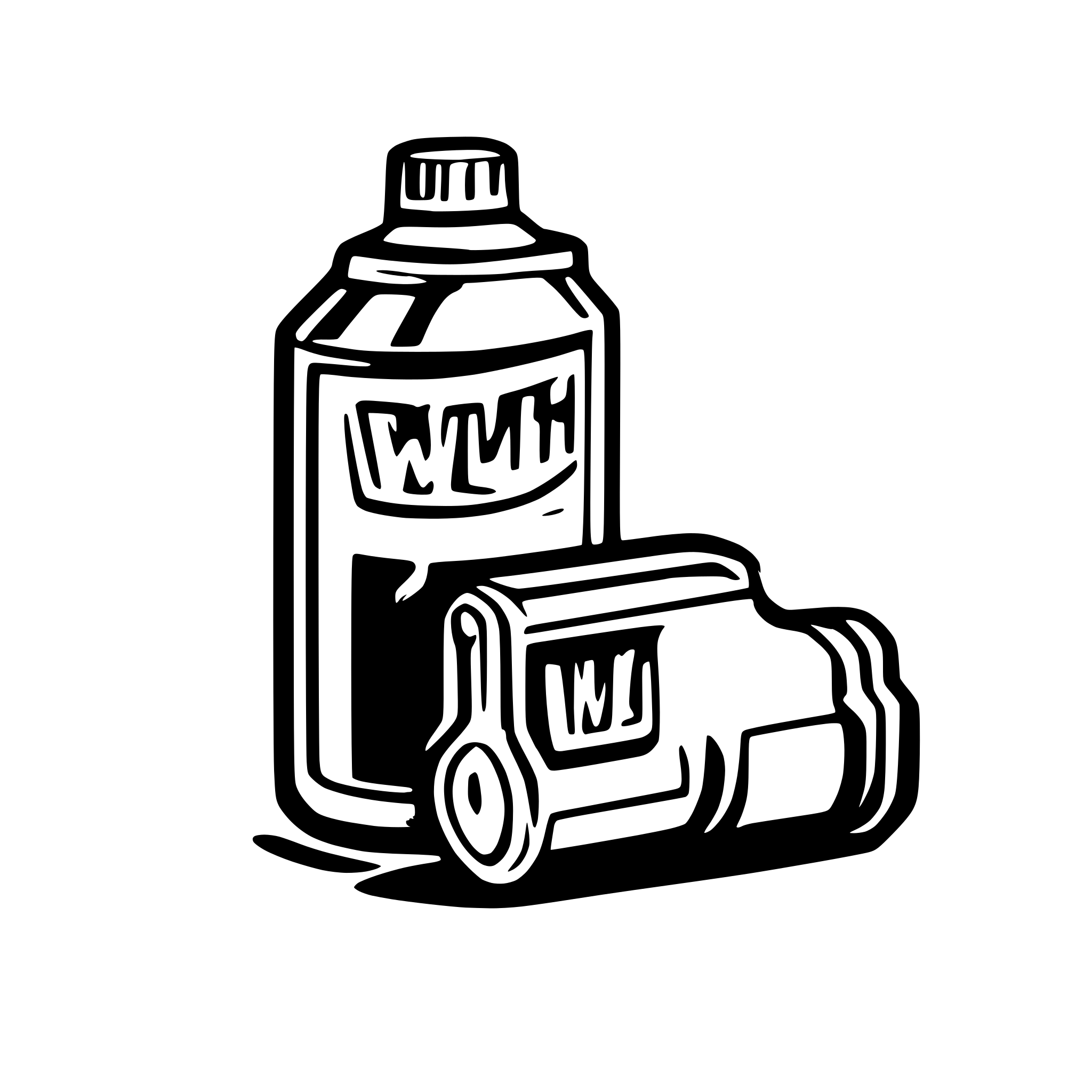 AI-generated SVG of a WD 40 oil