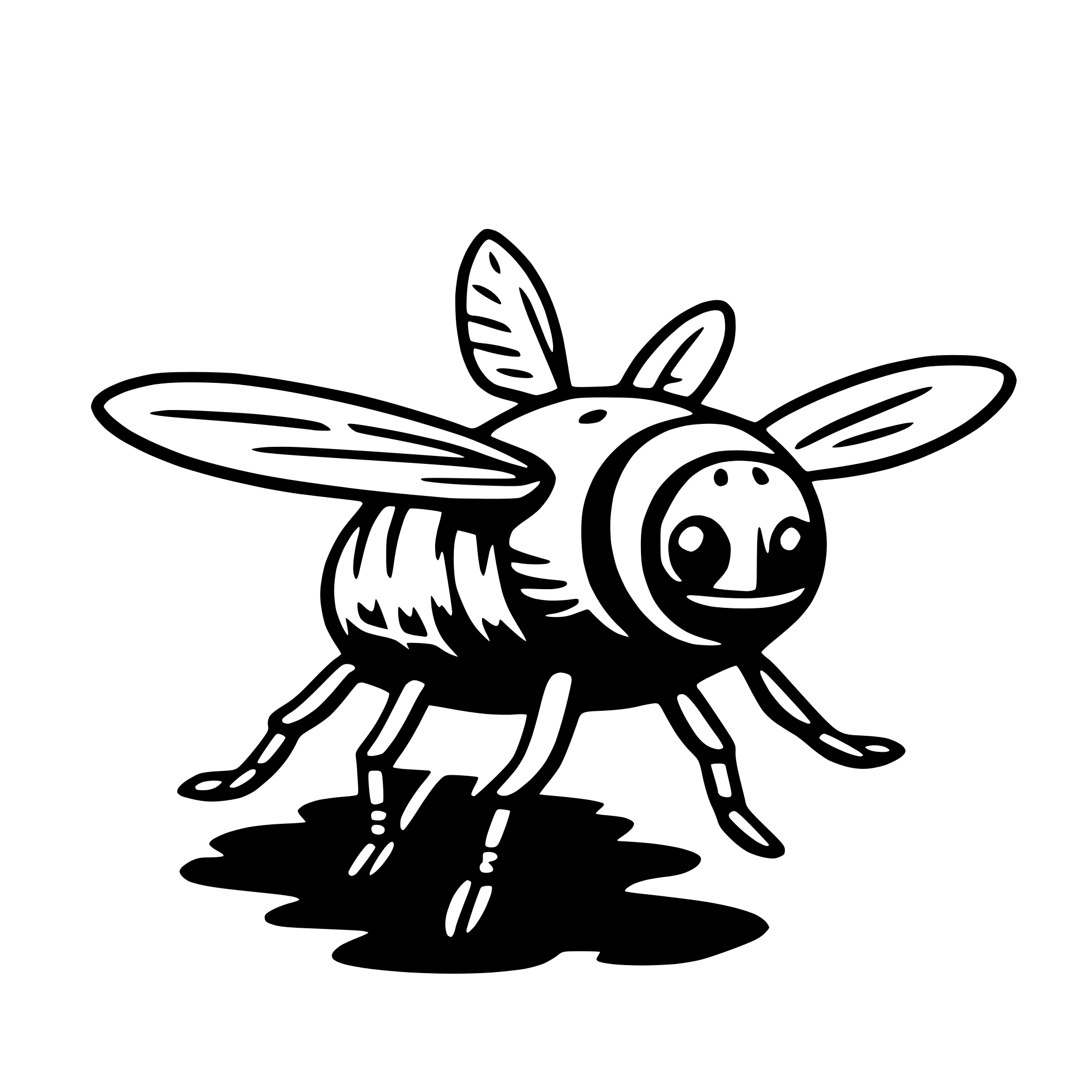 AI-generated SVG of 'fly'