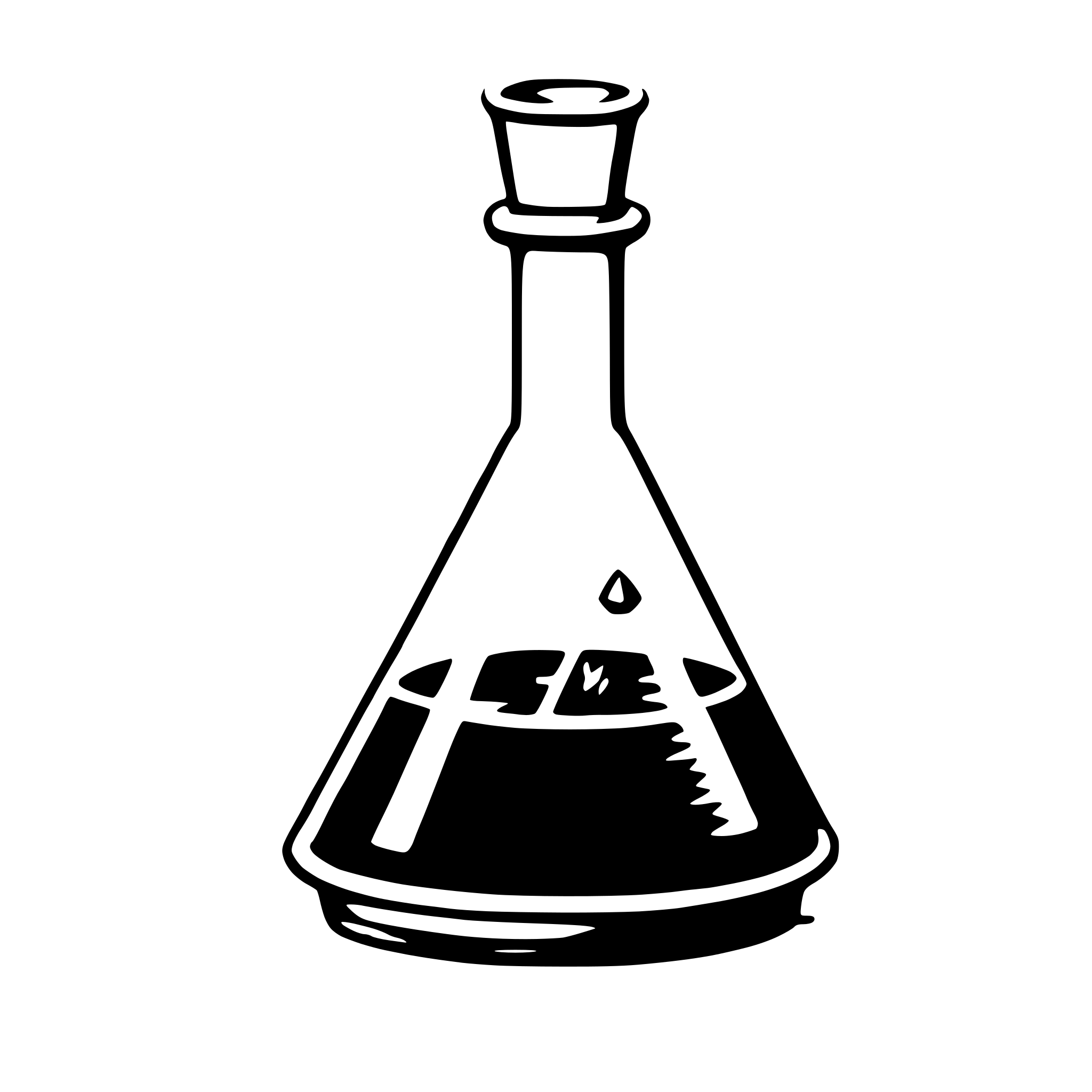 AI-generated SVG of 'erlenmeyer flask'