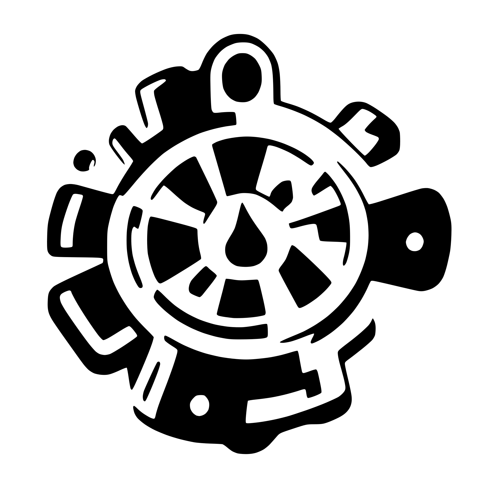 AI-generated SVG of a an icon of kubernetes, orchestrator tool
