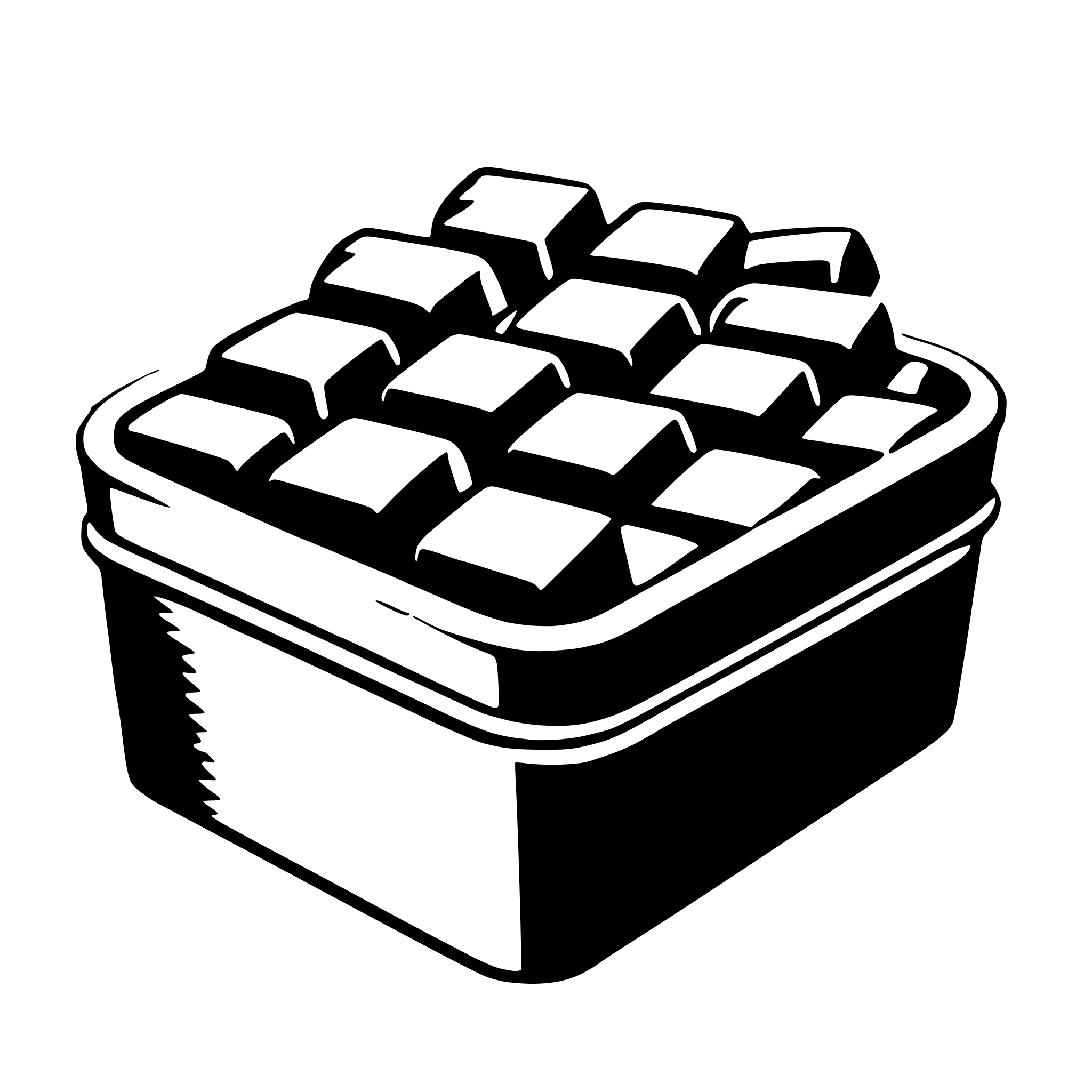 AI-generated SVG of a chocolate box