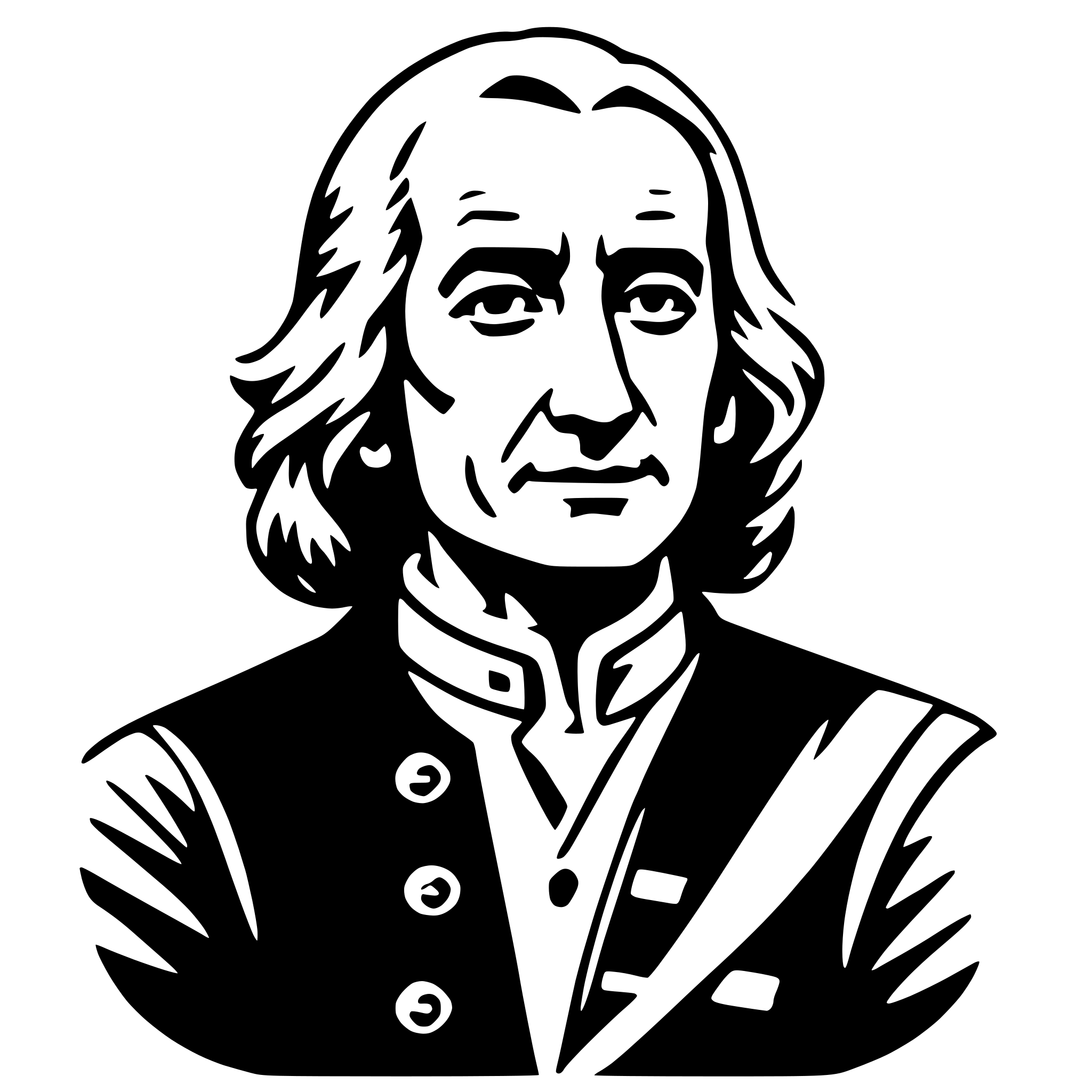 AI-generated SVG of a john locke