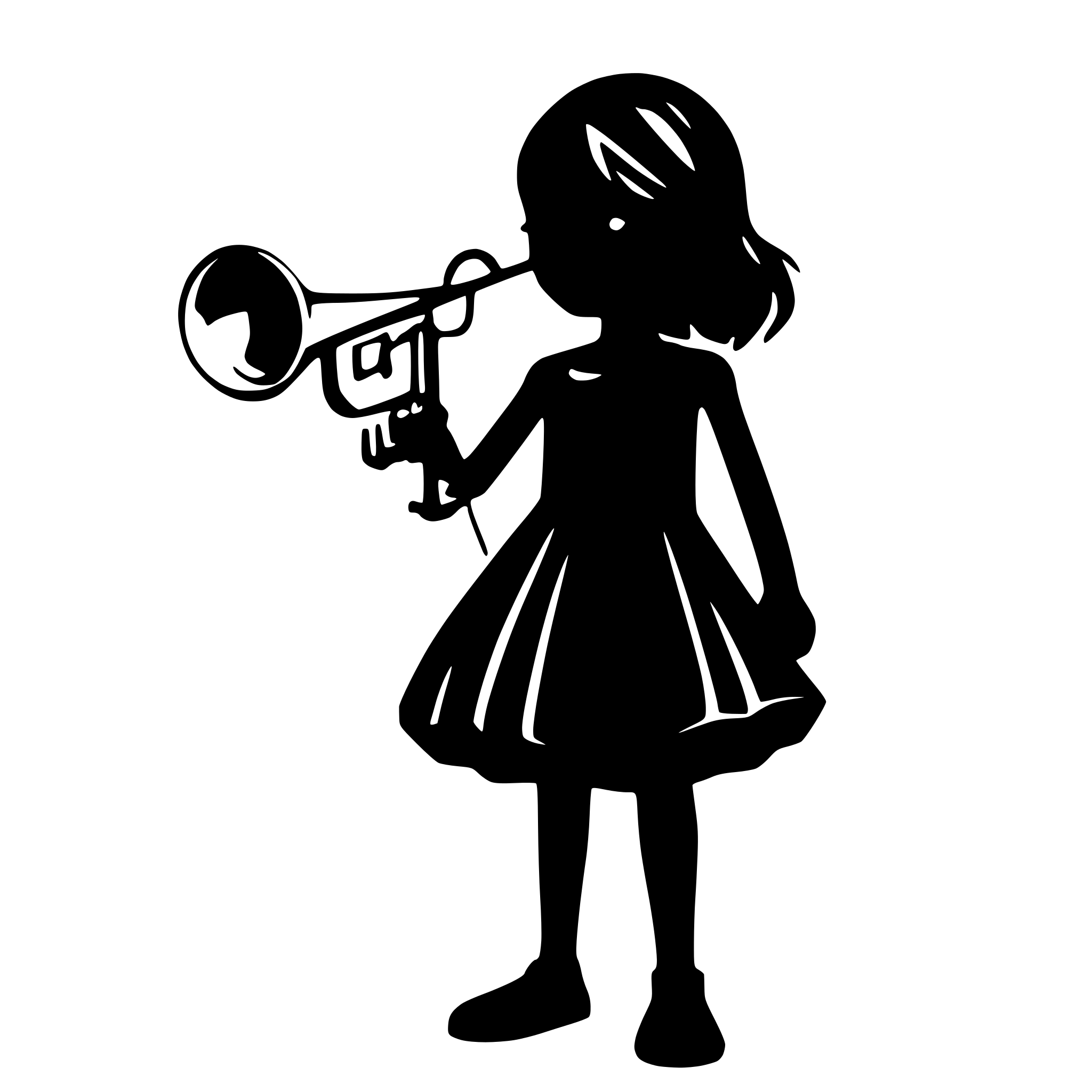 AI-generated SVG of 'Single trombone only'
