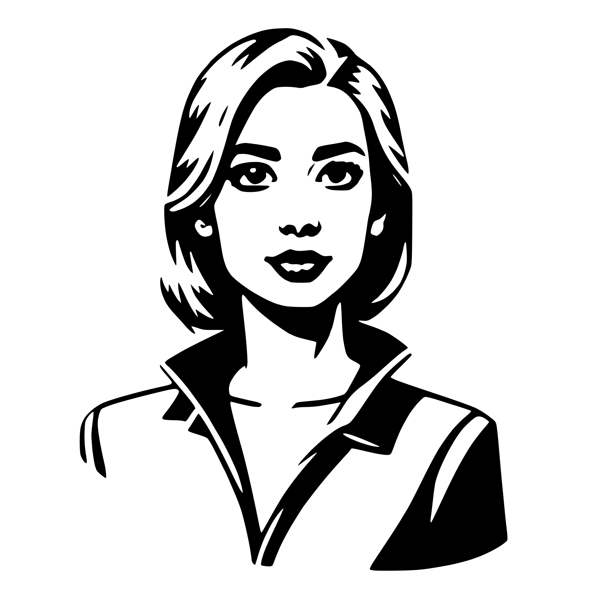 AI-generated SVG of a model