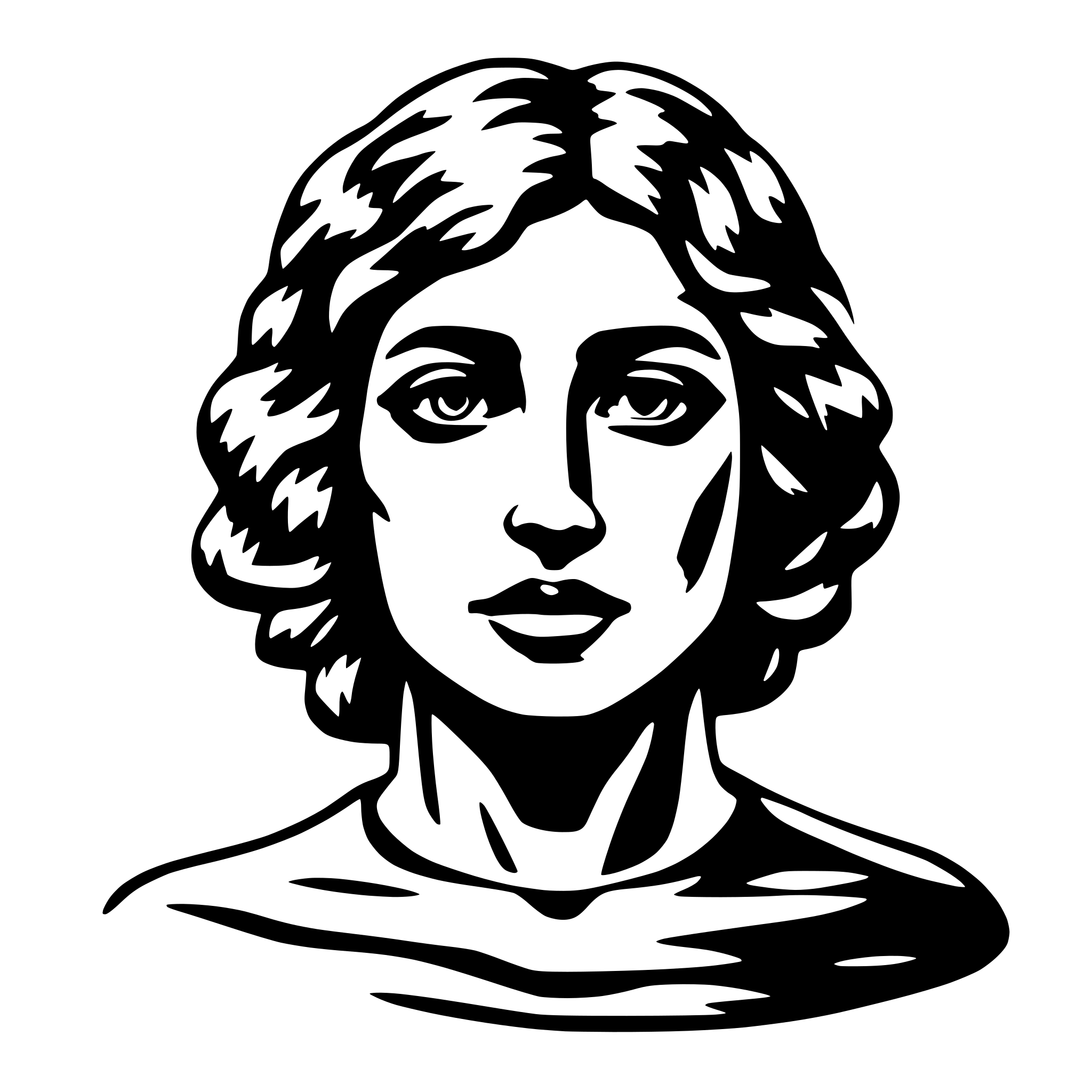 AI-generated SVG of 'human consciousness'