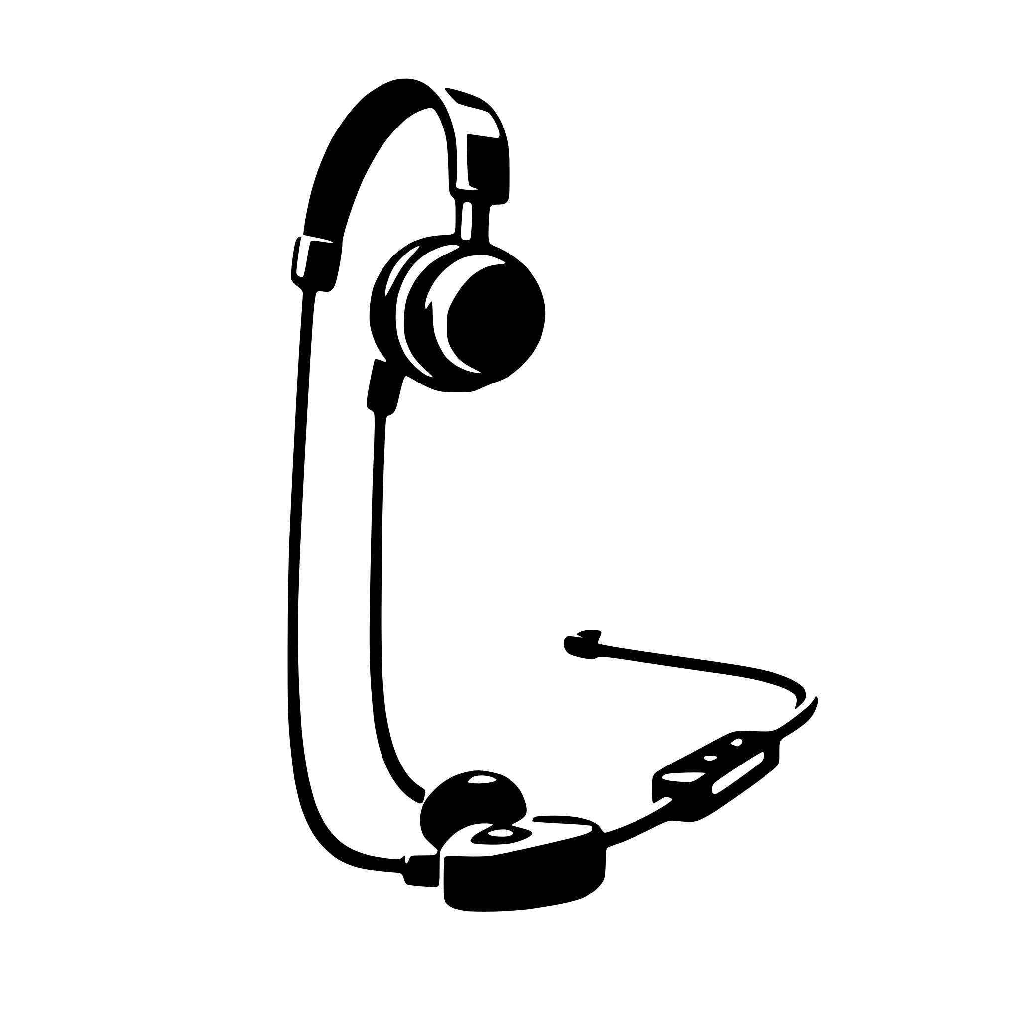 AI-generated SVG of a earphone