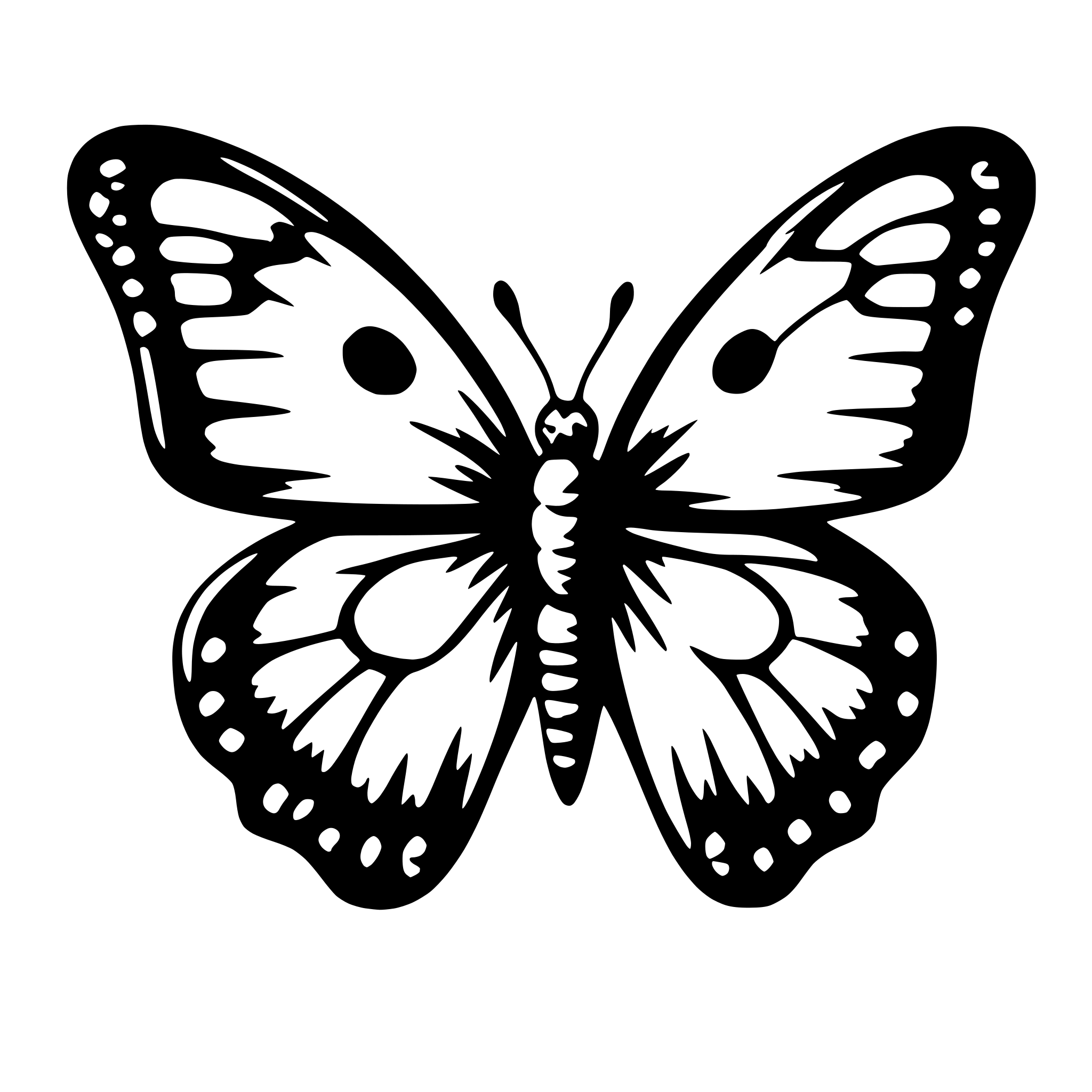 AI-generated SVG of a butterfly