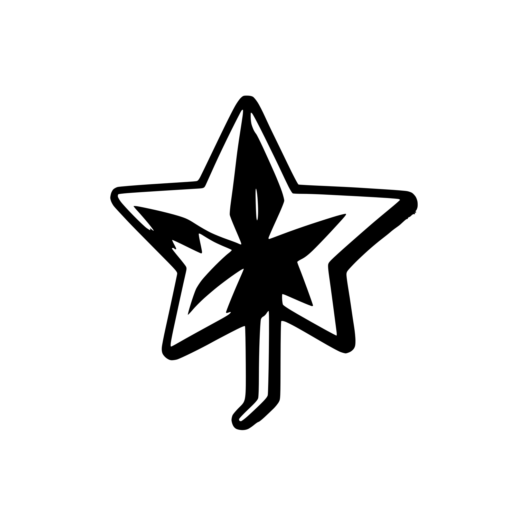 AI-generated SVG of 'A logo of something stellar'