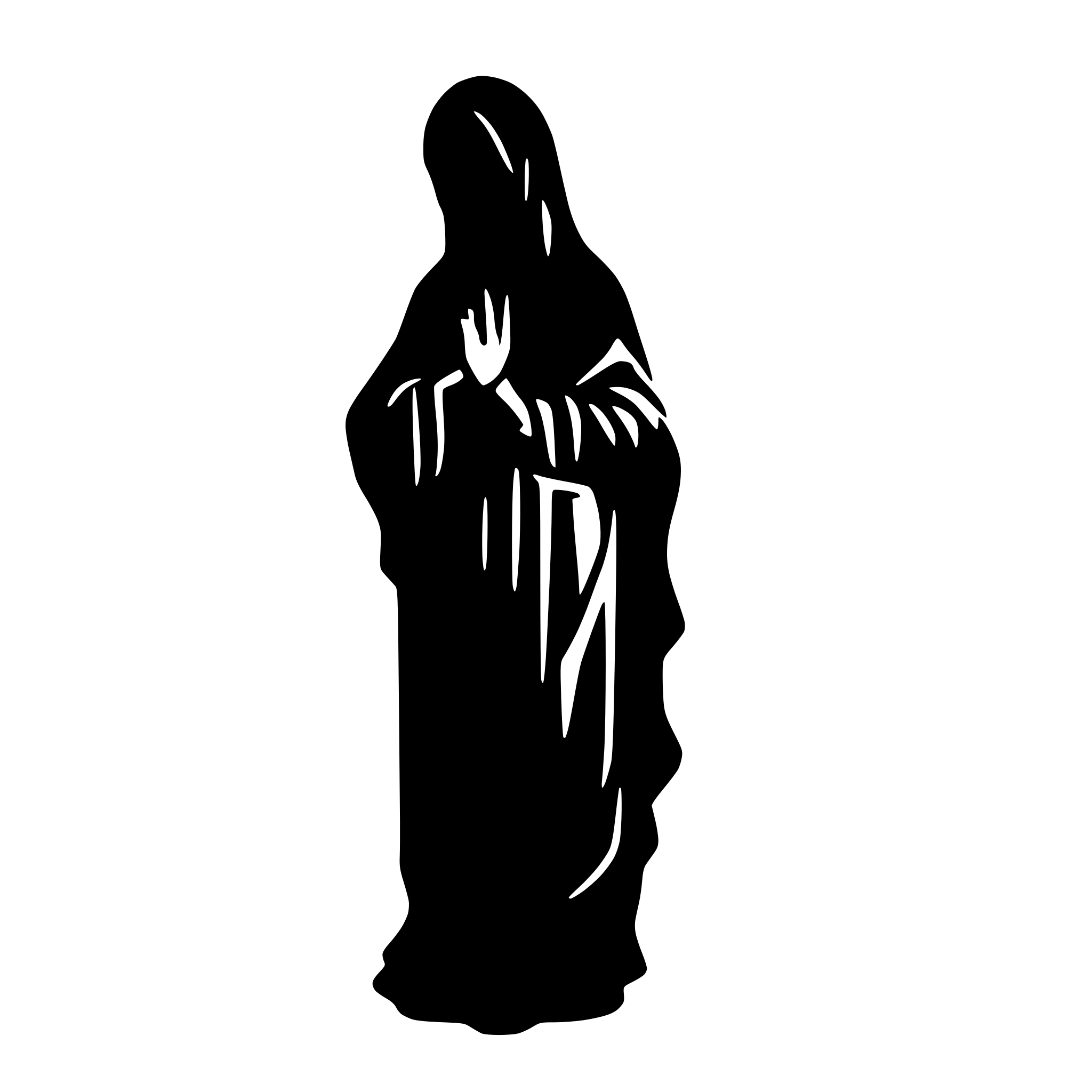 AI-generated SVG of a our lady of guadalupe