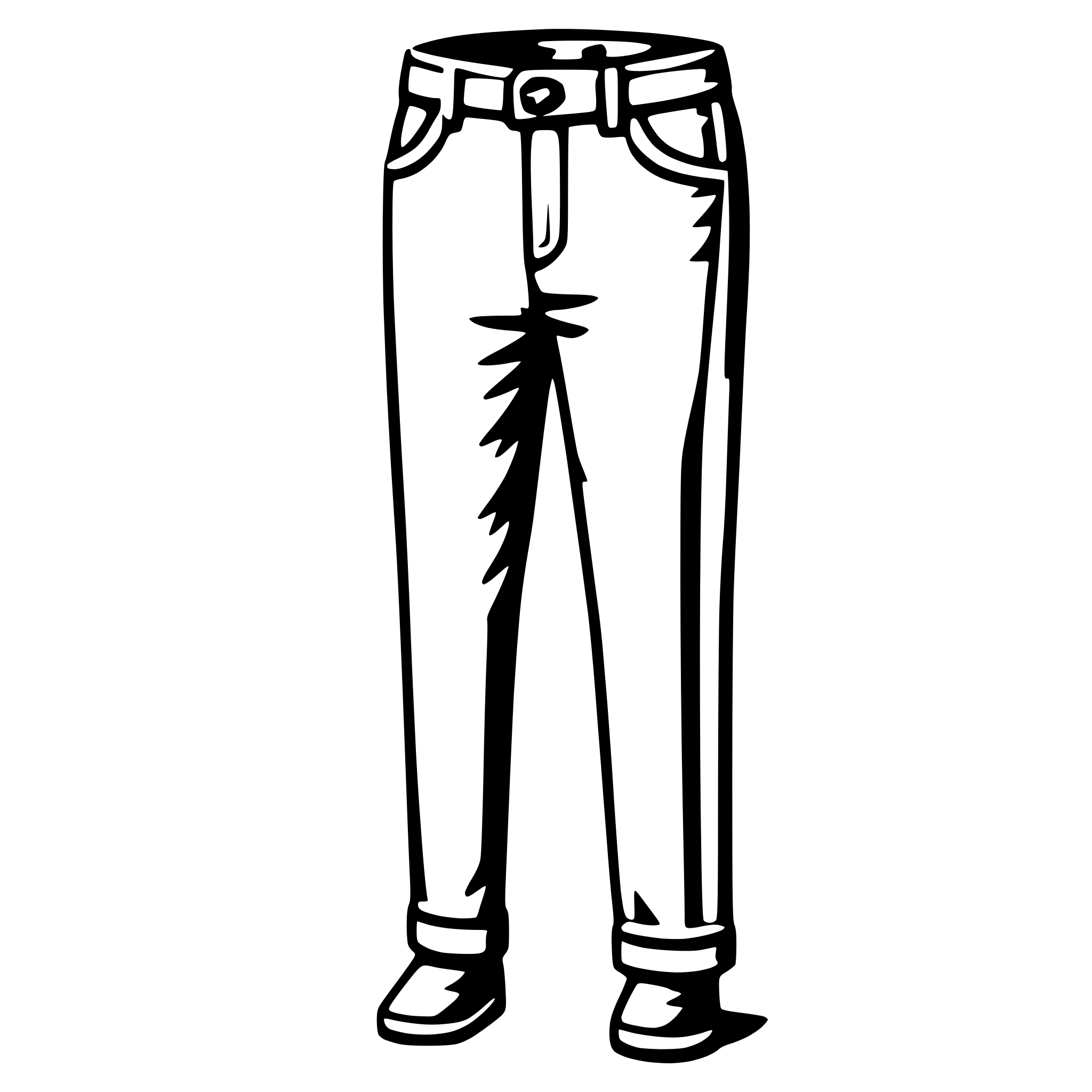 AI-generated SVG of 'trousers'