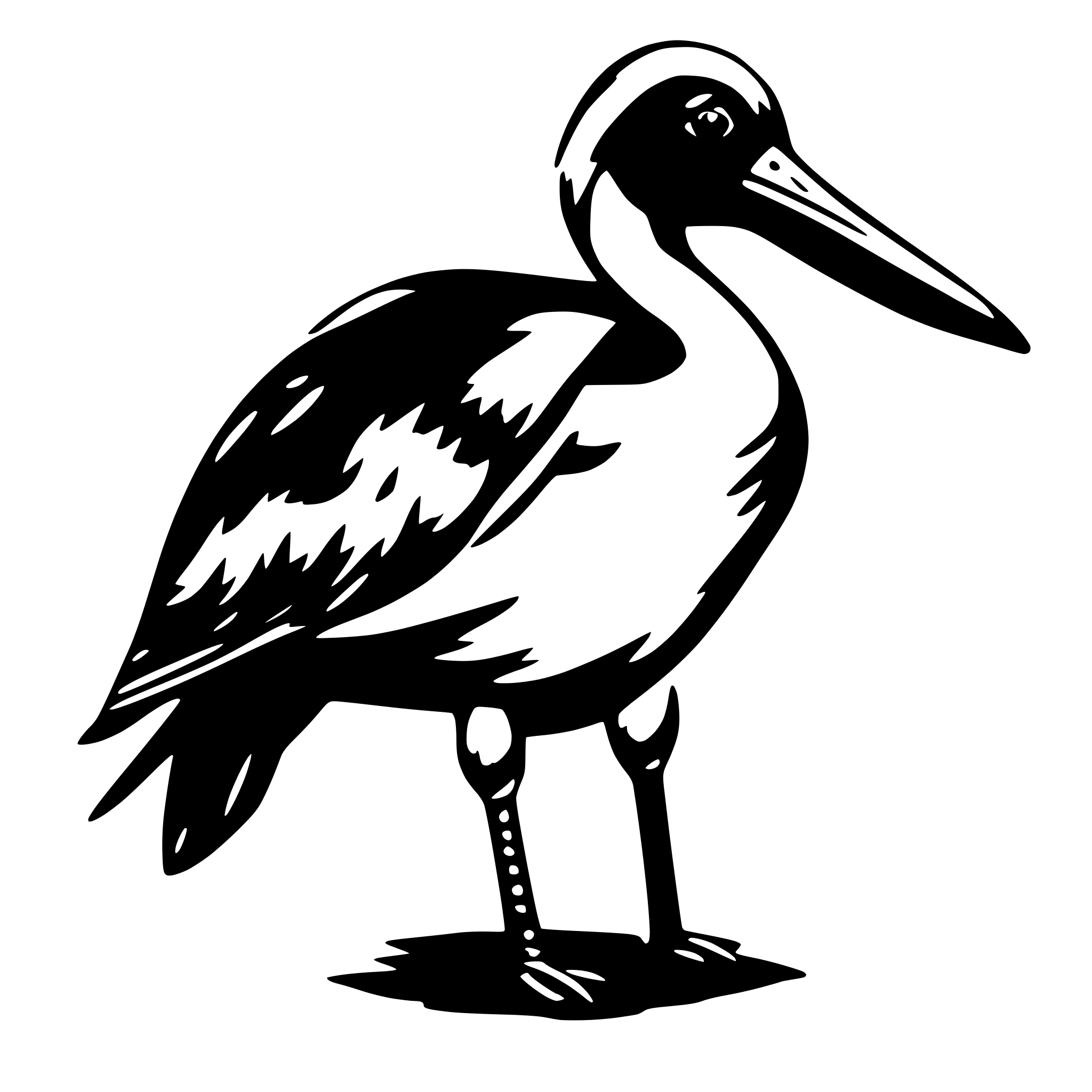 AI-generated SVG of 'a pellican'