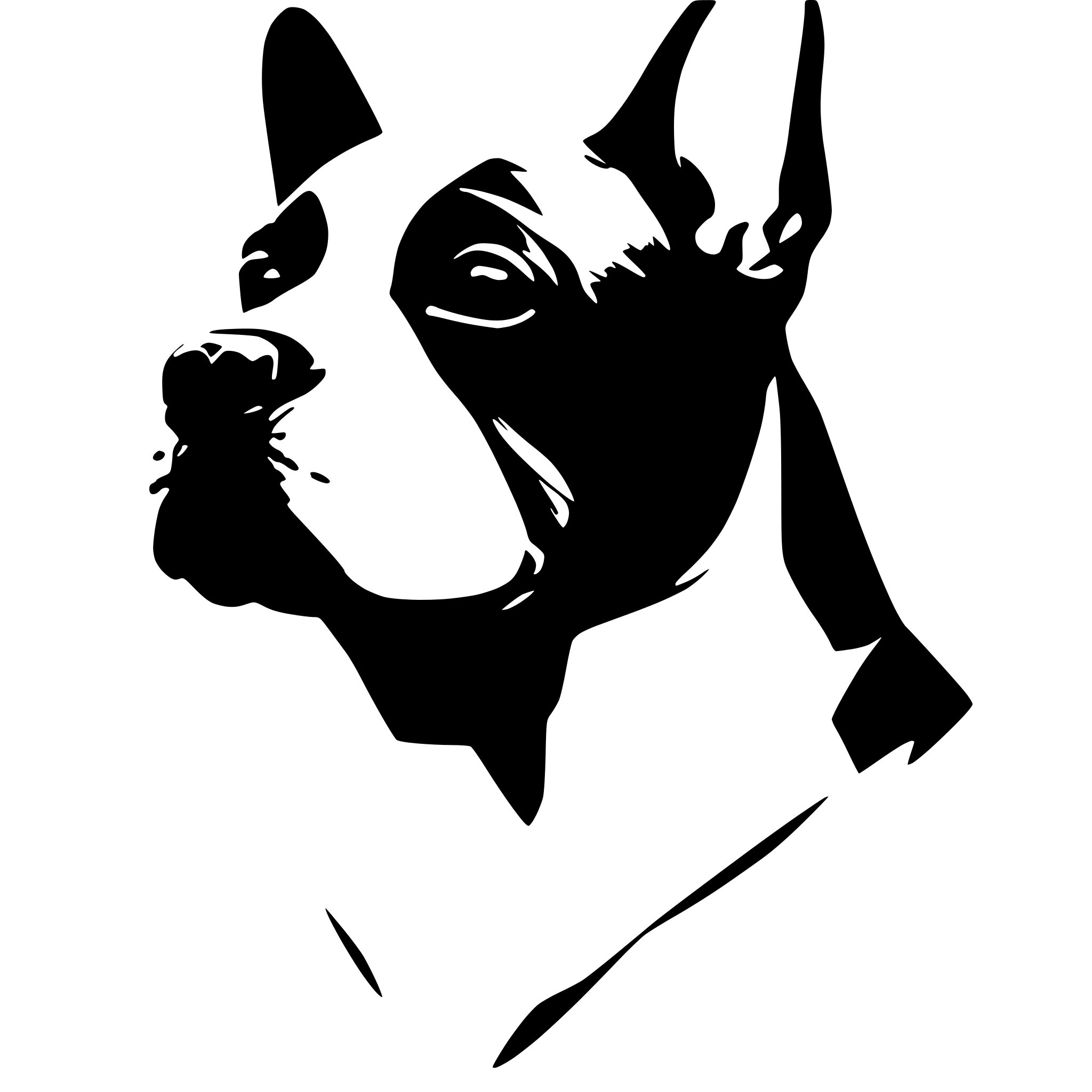 AI-generated SVG of 'French Bulldog low poly'