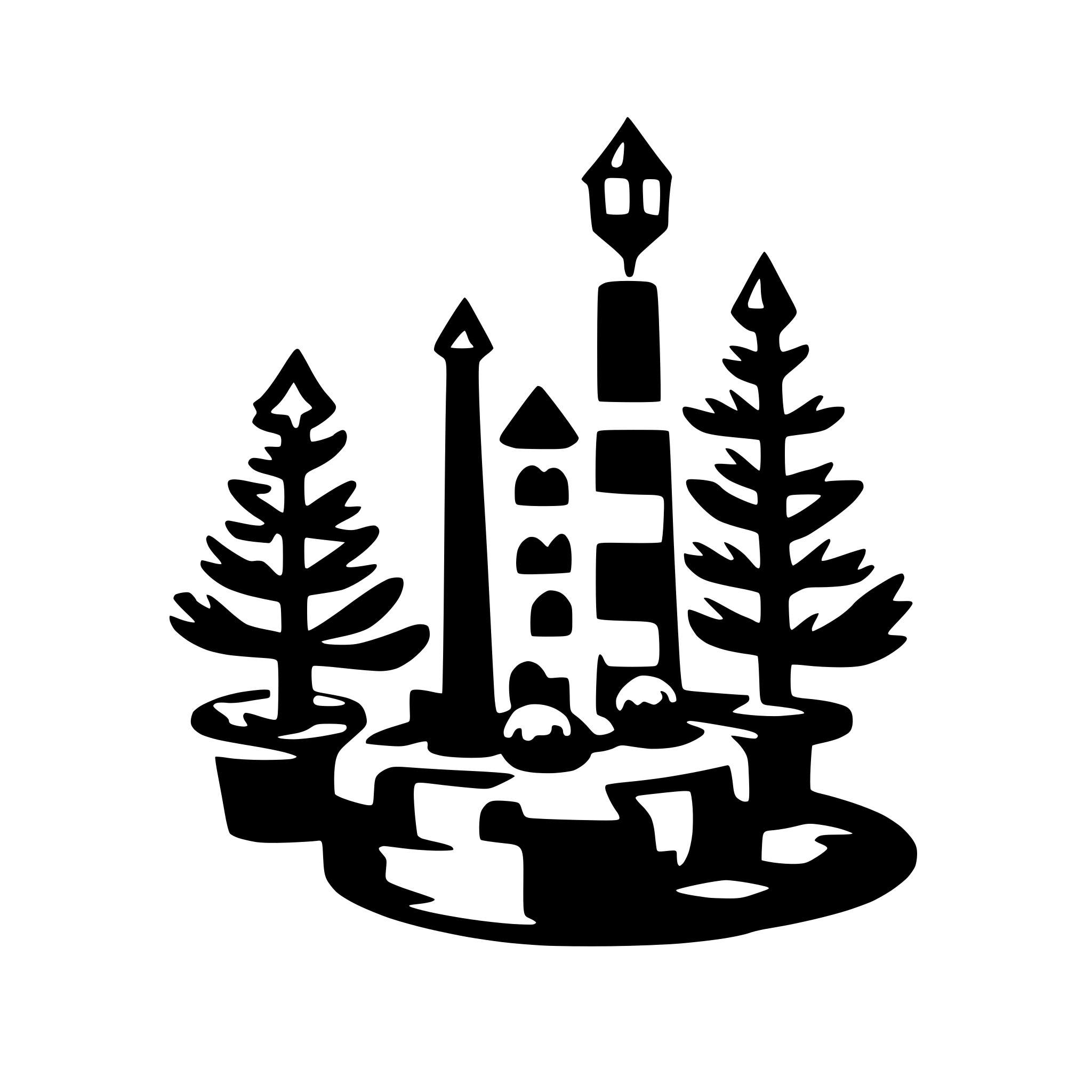 AI-generated SVG of a christmas