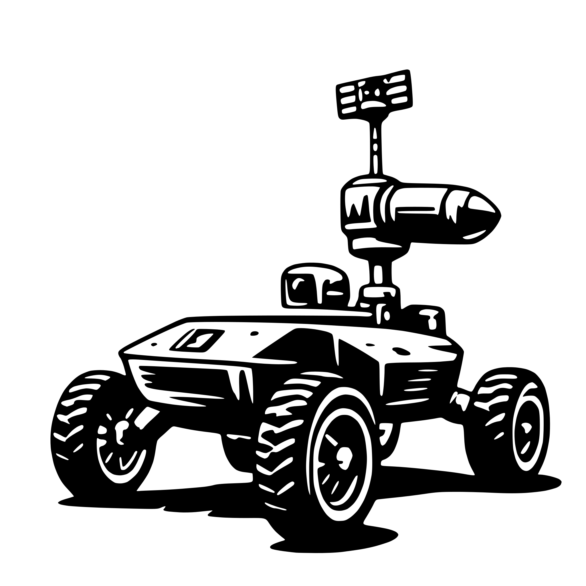 AI-generated SVG of 'mars rover'