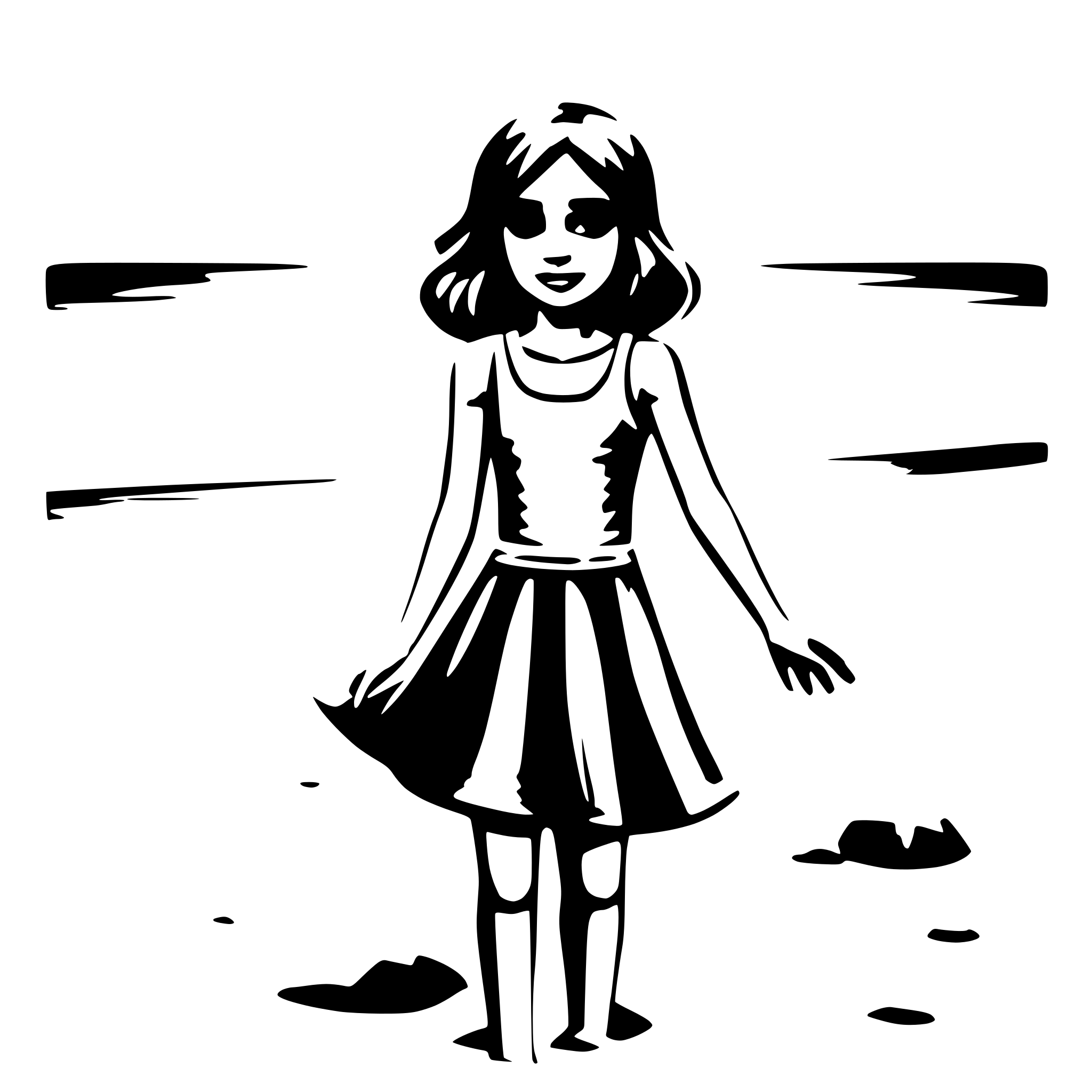 AI-generated SVG of 'A girl the beach'