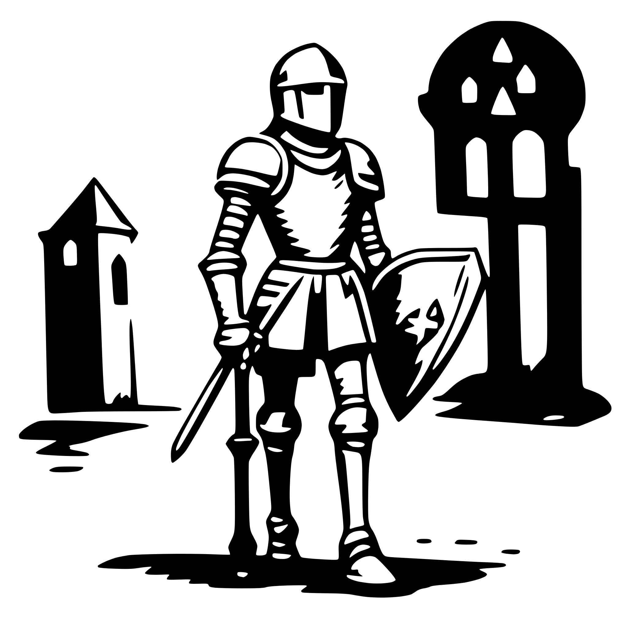 AI-generated SVG of 'knight'