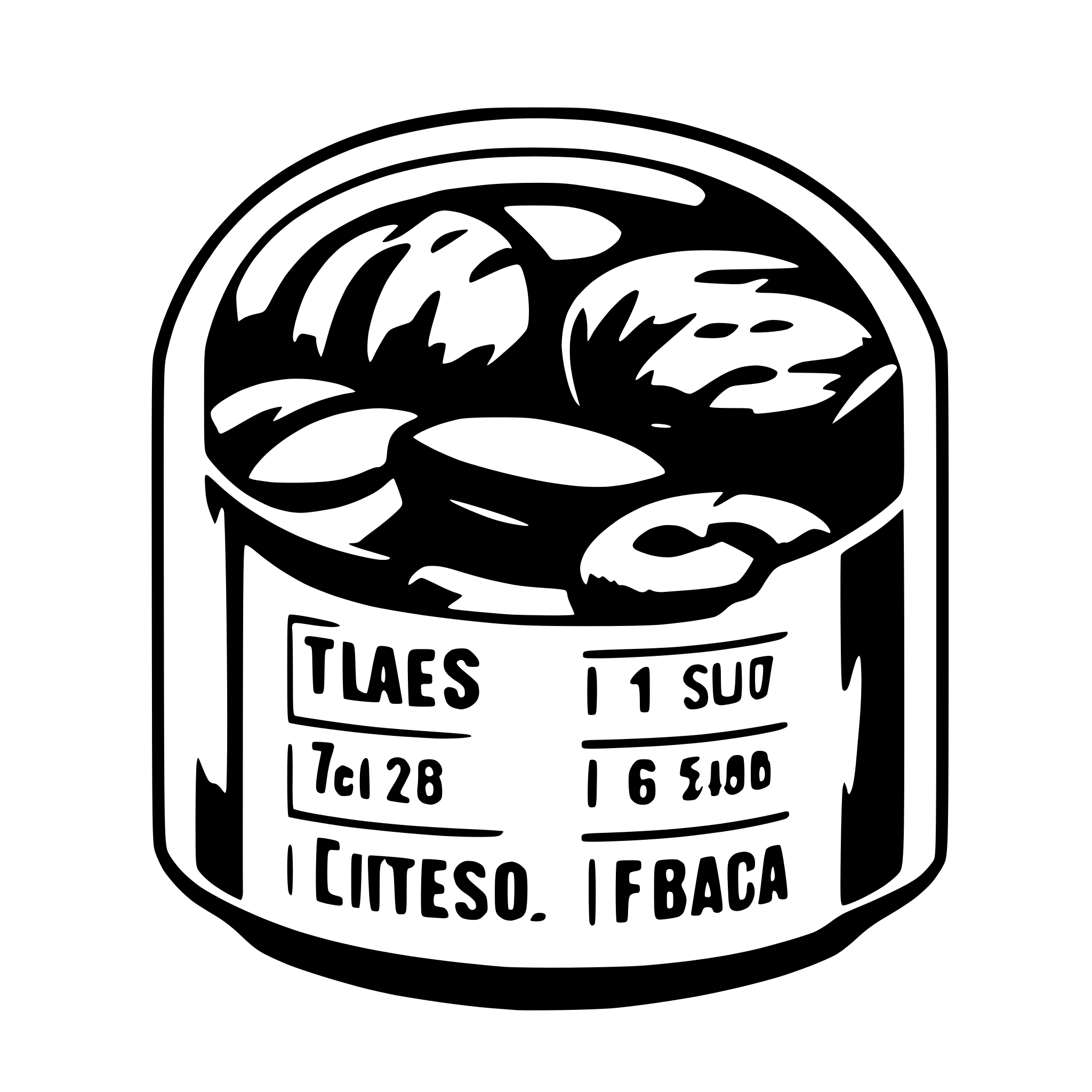 AI-generated SVG of a nutrition label