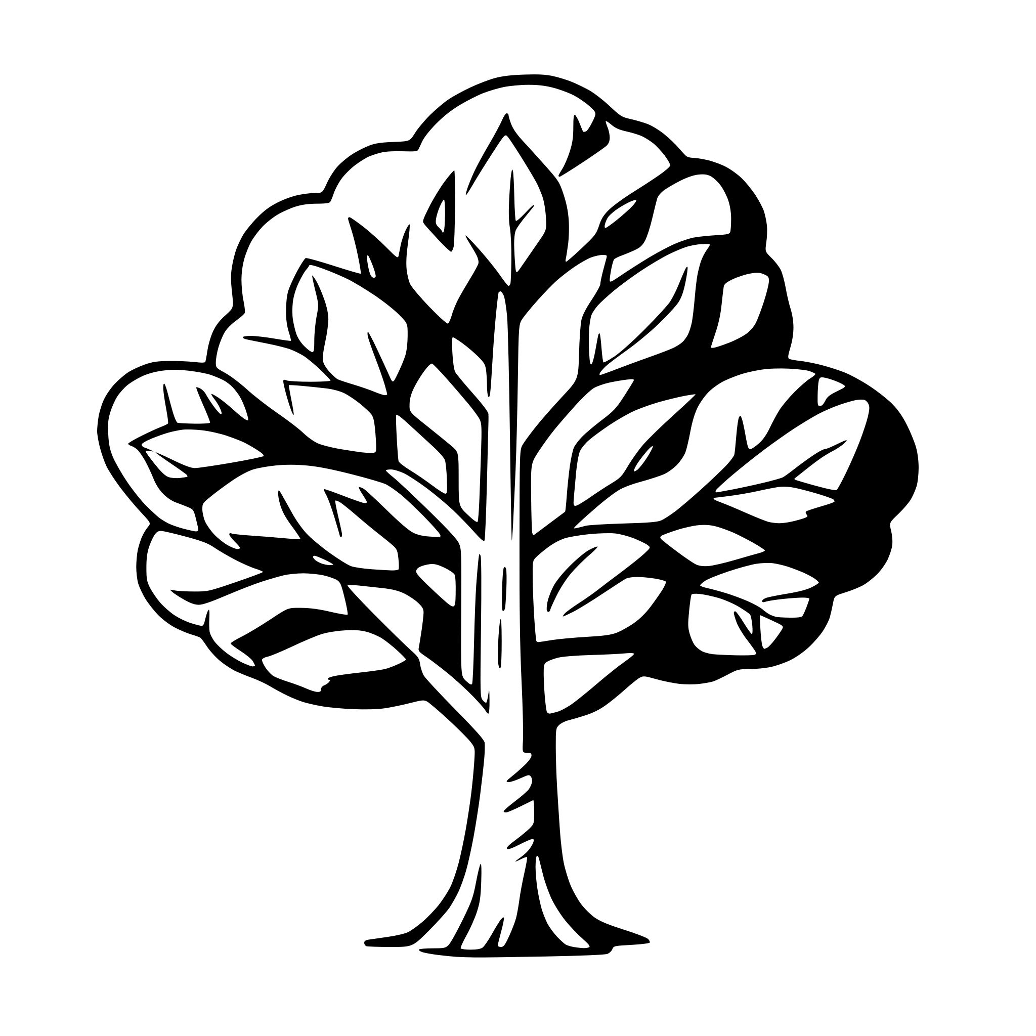 AI-generated SVG of a tree