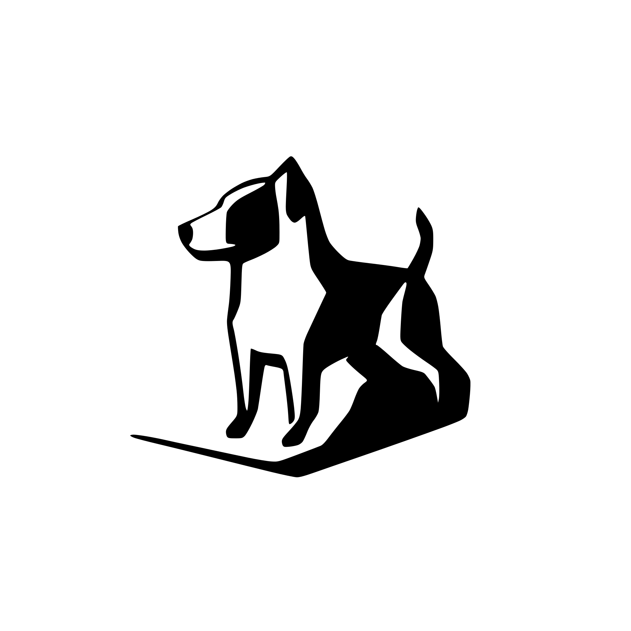 AI-generated SVG of a dog
