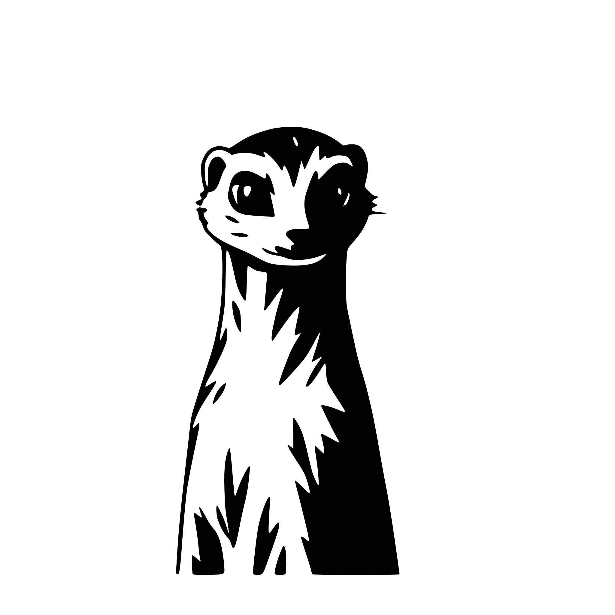 AI-generated SVG of a meerkat