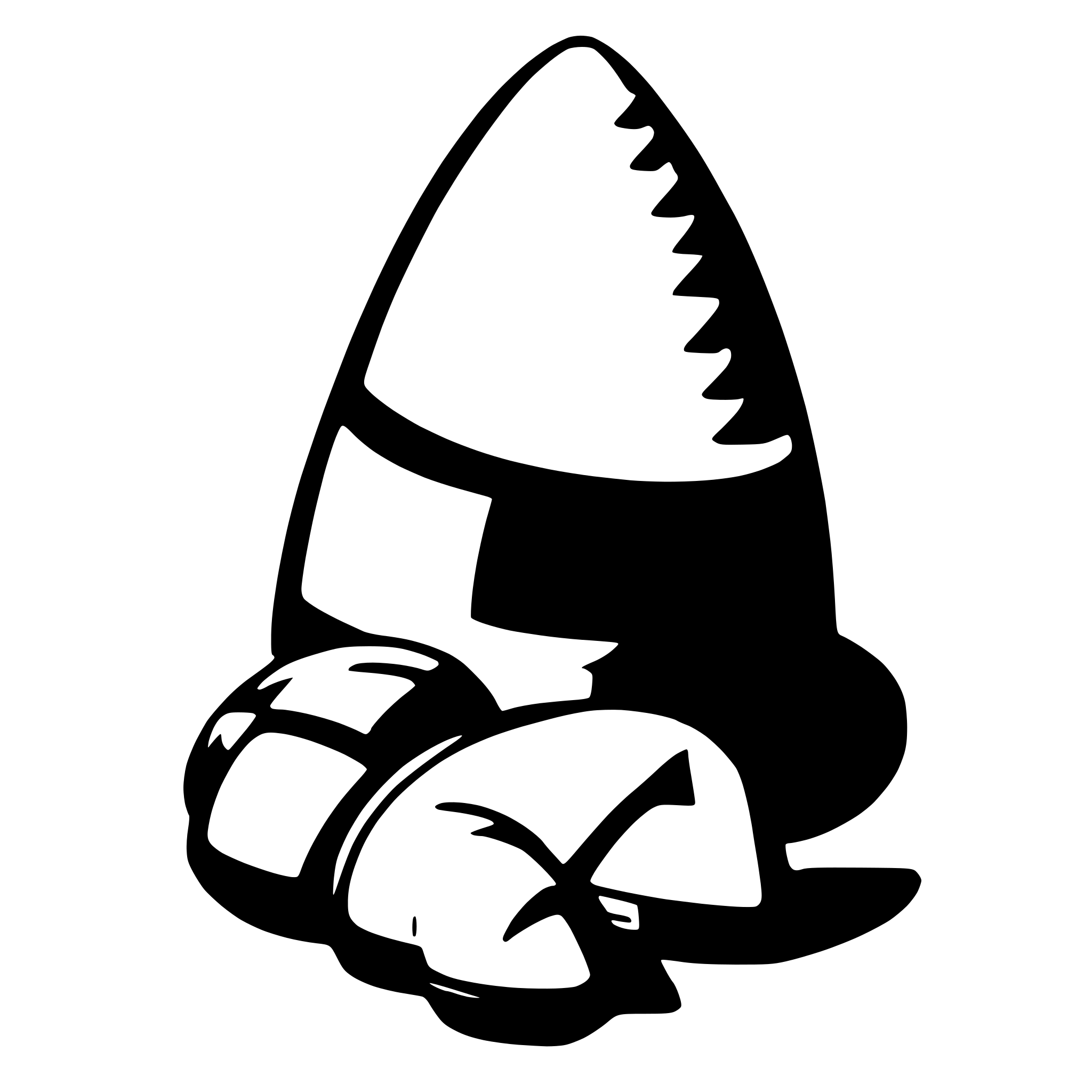 AI-generated SVG of a candy corn