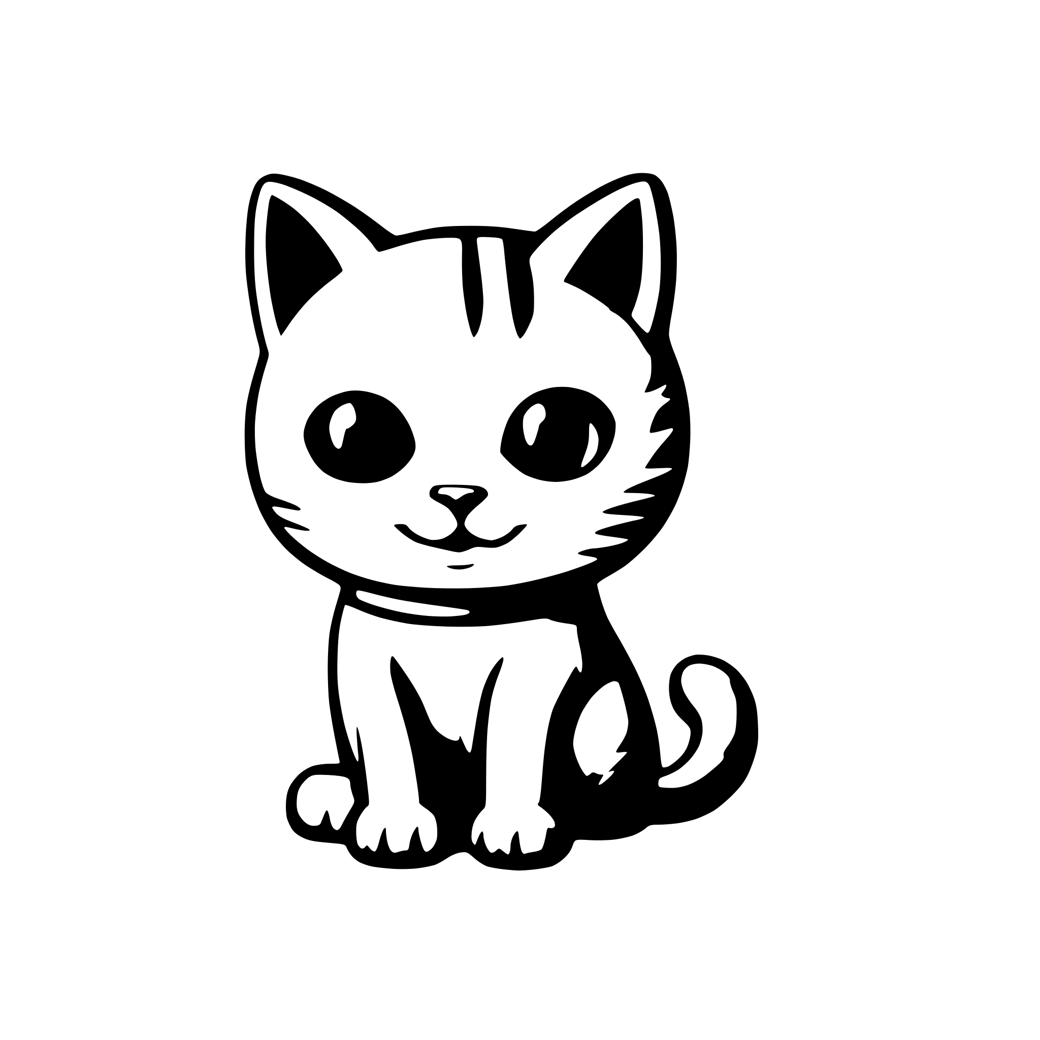 AI-generated SVG of 'Astronaut cat'