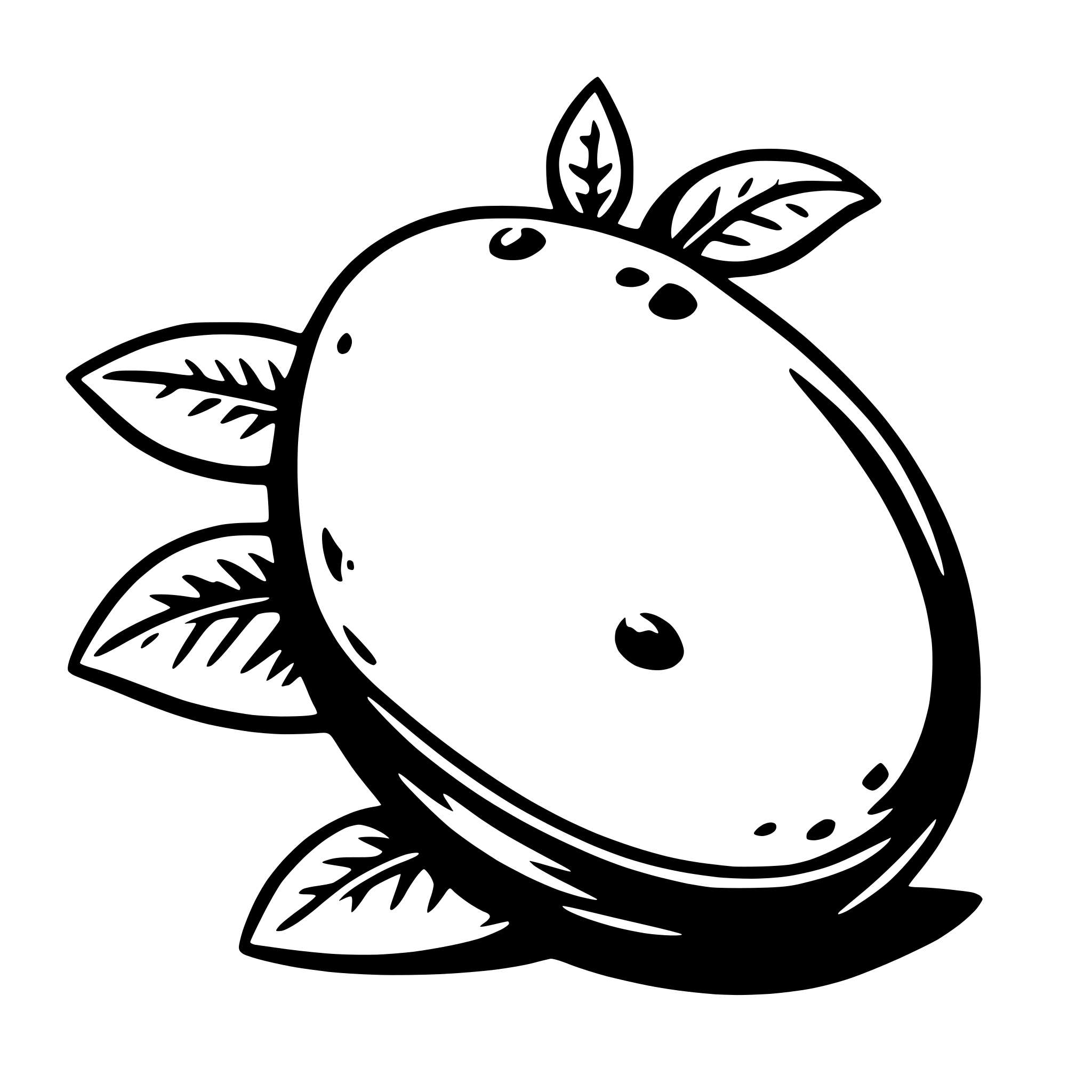 AI-generated SVG of a mango