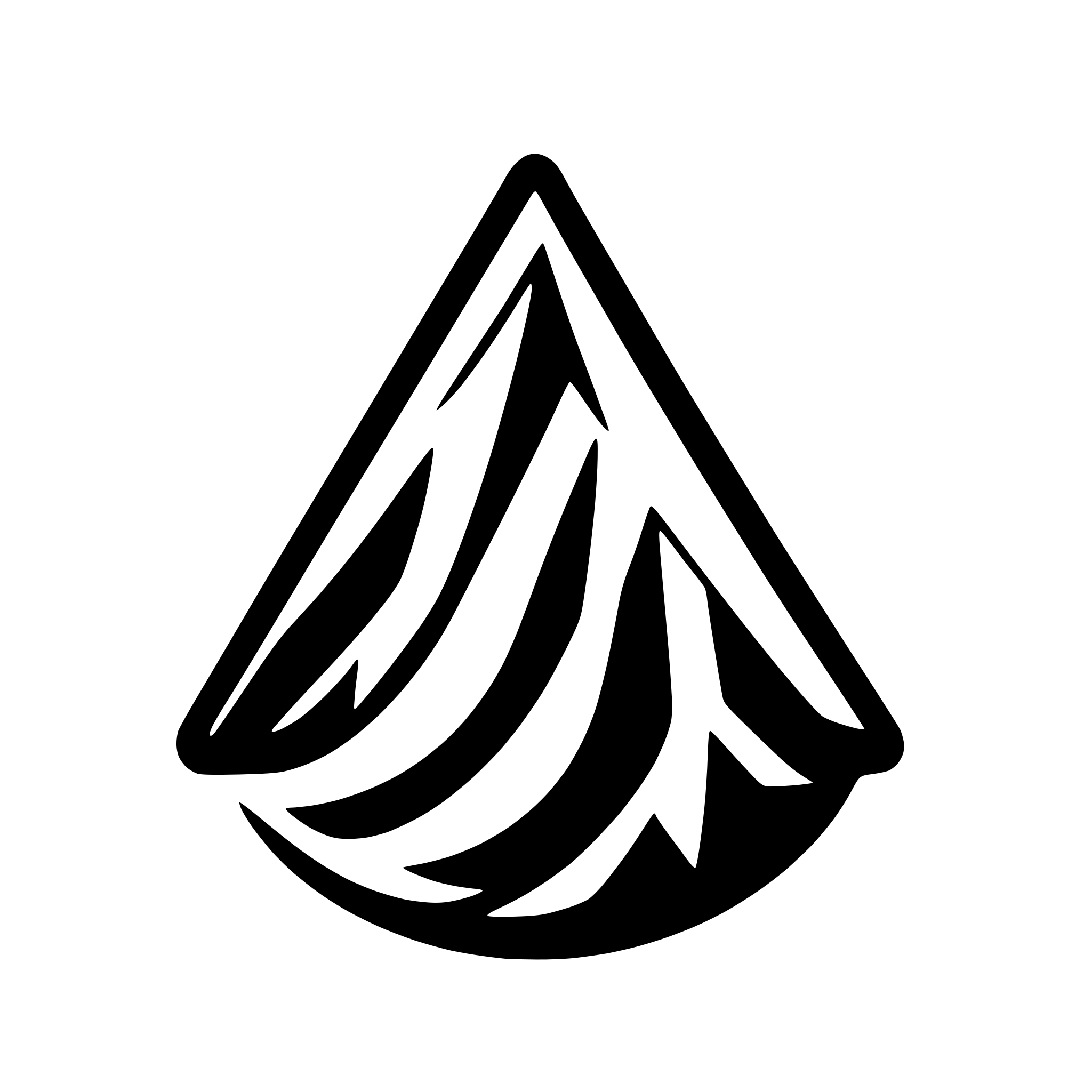 AI-generated SVG of a abstract mountain with triangular peaks