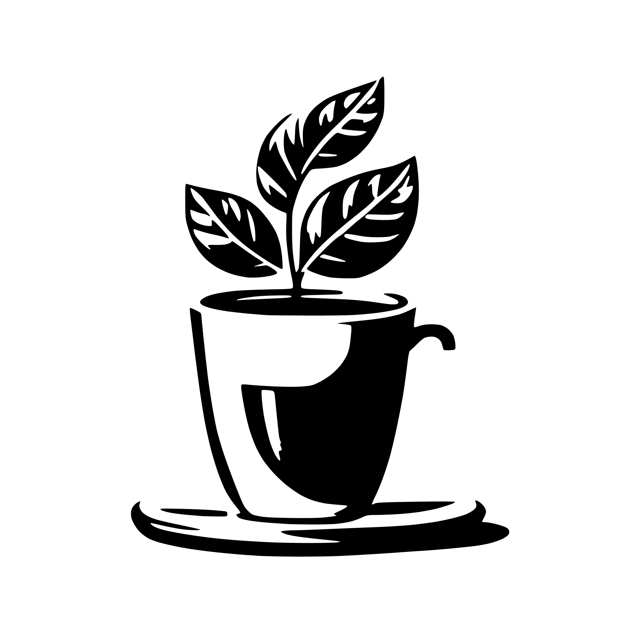 AI-generated SVG of 'simple coffee cup rounded logo'